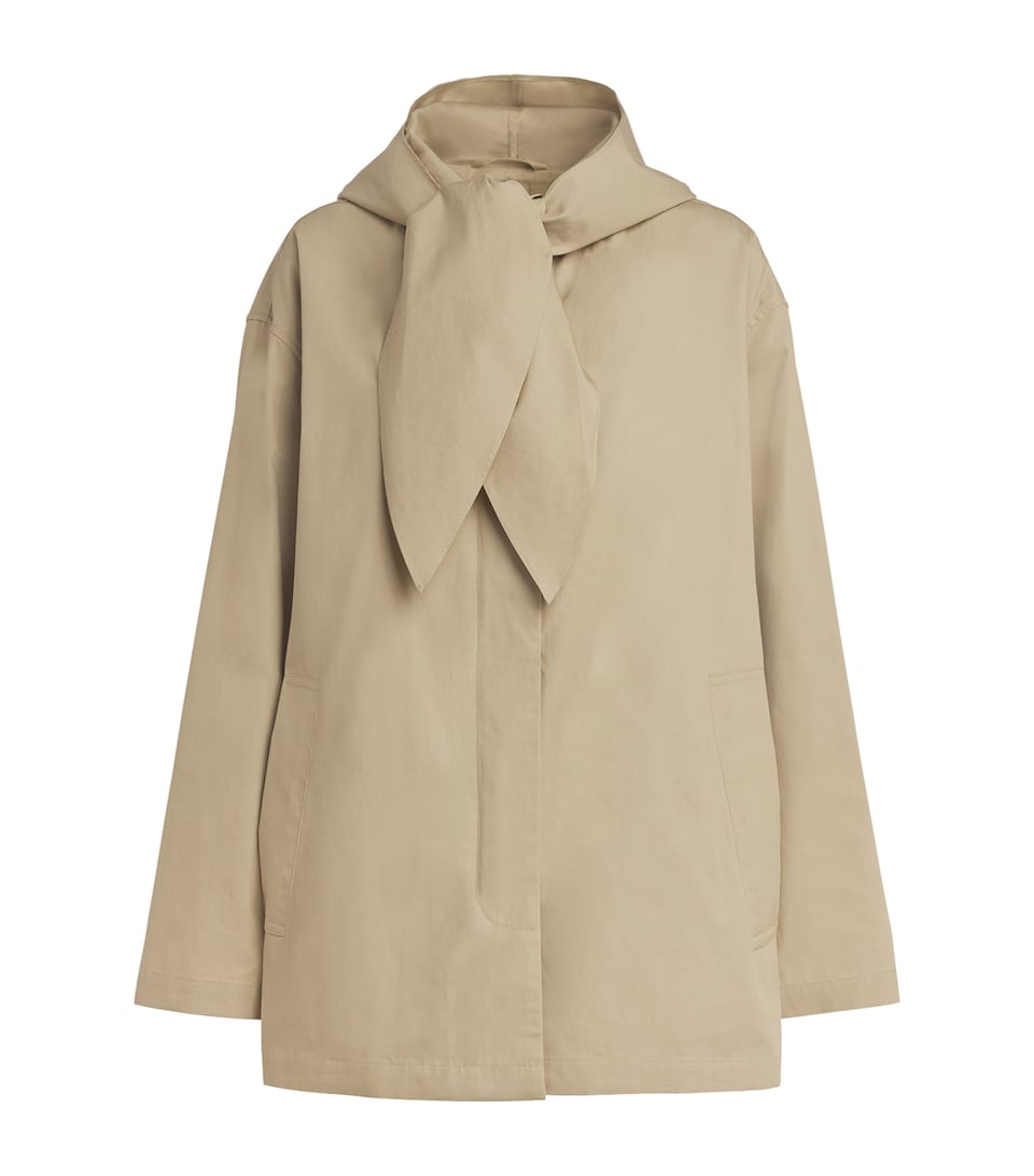 Technical Windbreaker Scarf Jacket