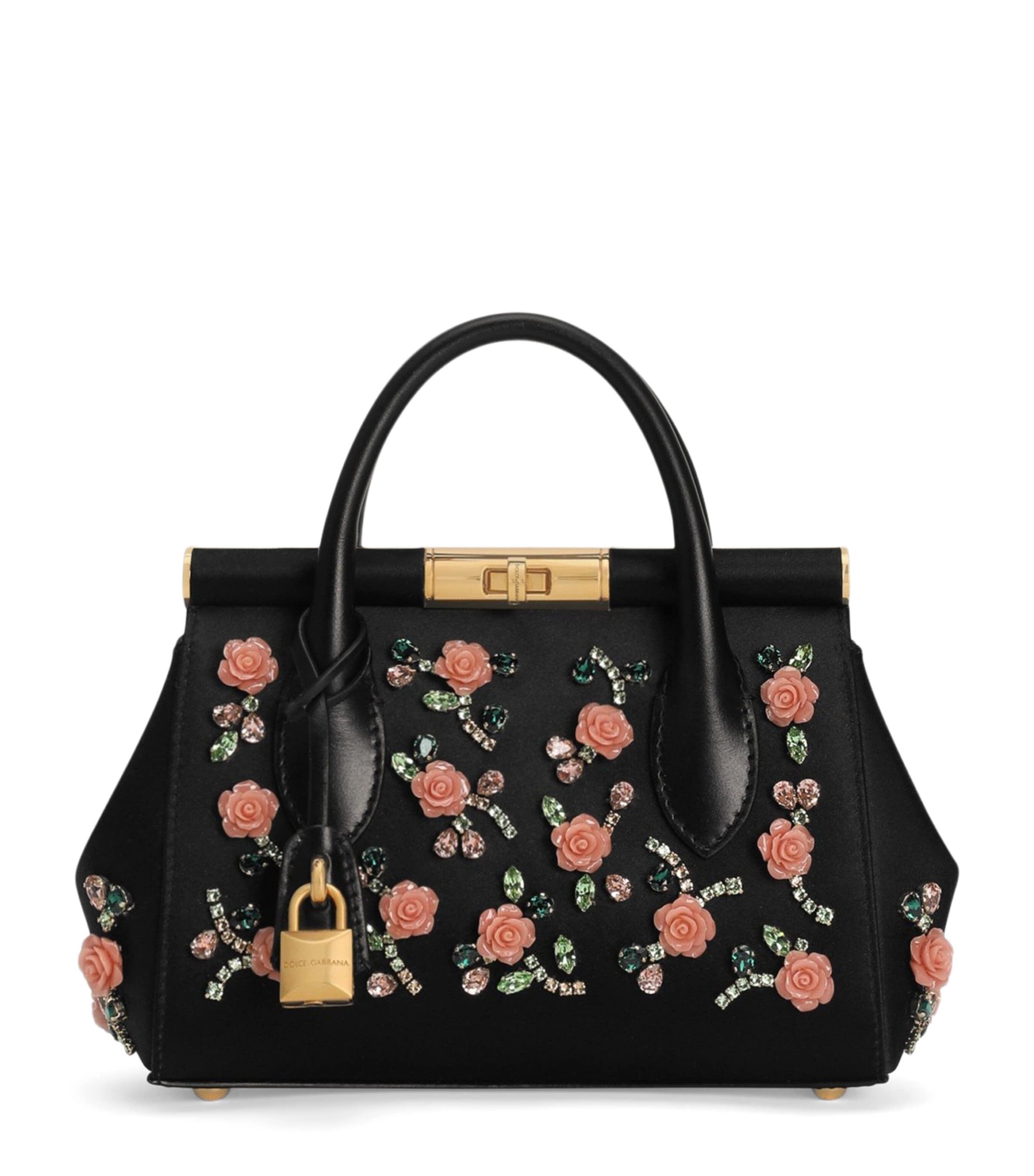 Dolce&Gabbana Embellished Marlene Top-Handle Bag Black/mul