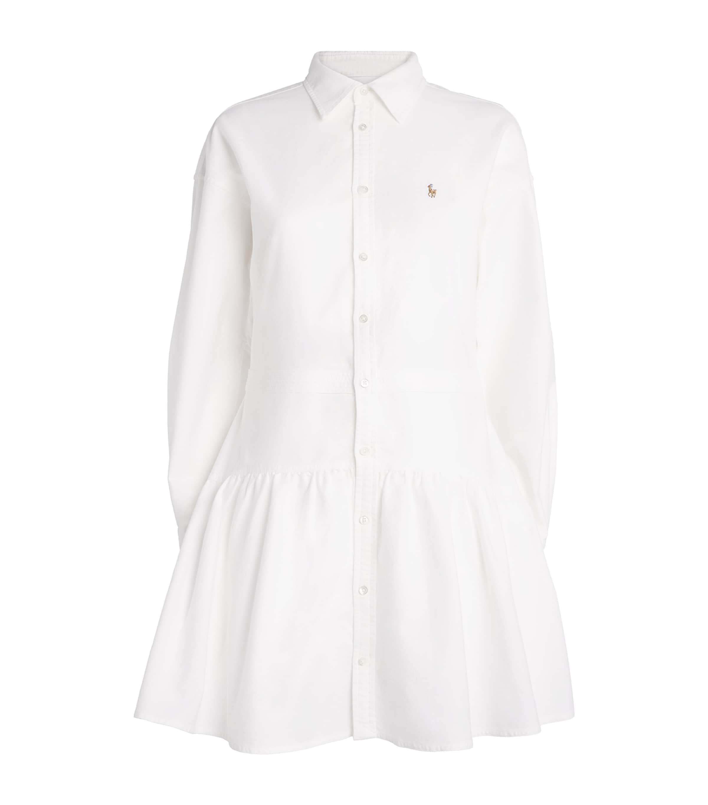 Twill Polo Pony Mini Shirt Dress