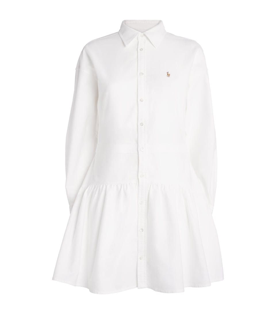 Twill Polo Pony Mini Shirt Dress
