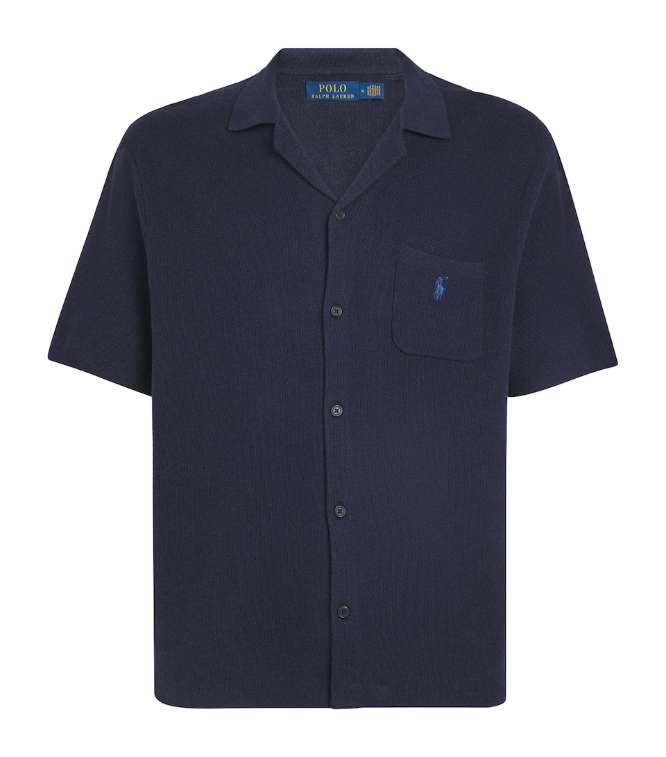 Polo Ralph Lauren Mens Cotton Piqué Shirt Navy Hthr