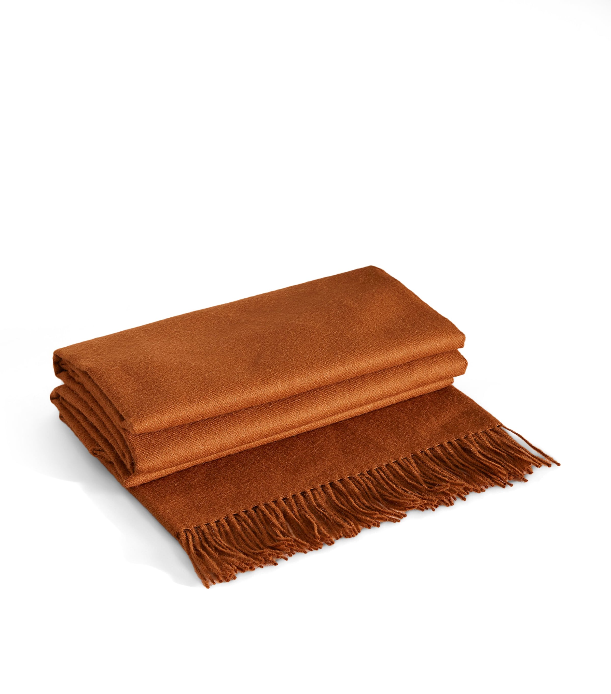 Soho Home Alpaca Wool Maria Throw Orange