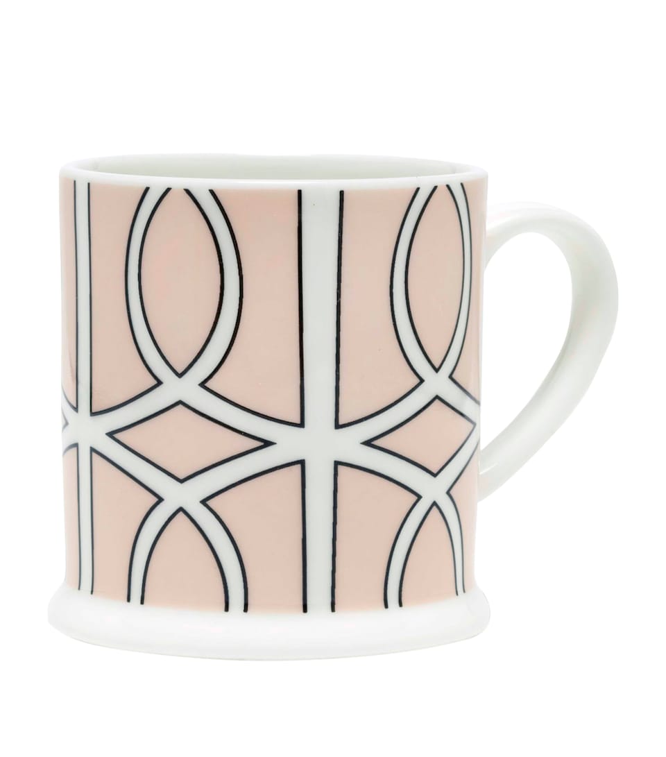 O.W.London Set of 2 Loop Espresso Cups Blush/white