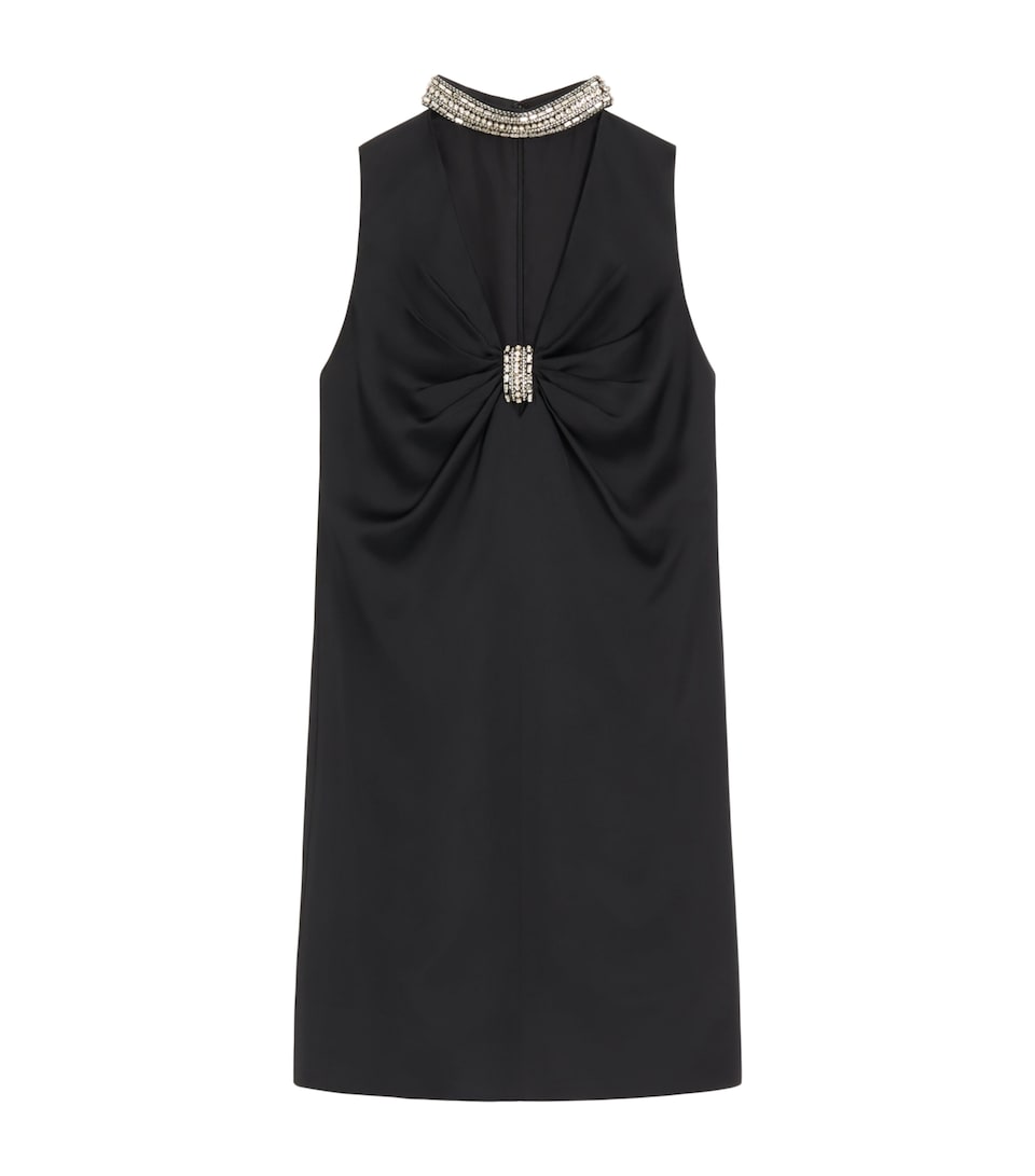 Valentino Womens Embellished Mini Dress Nud