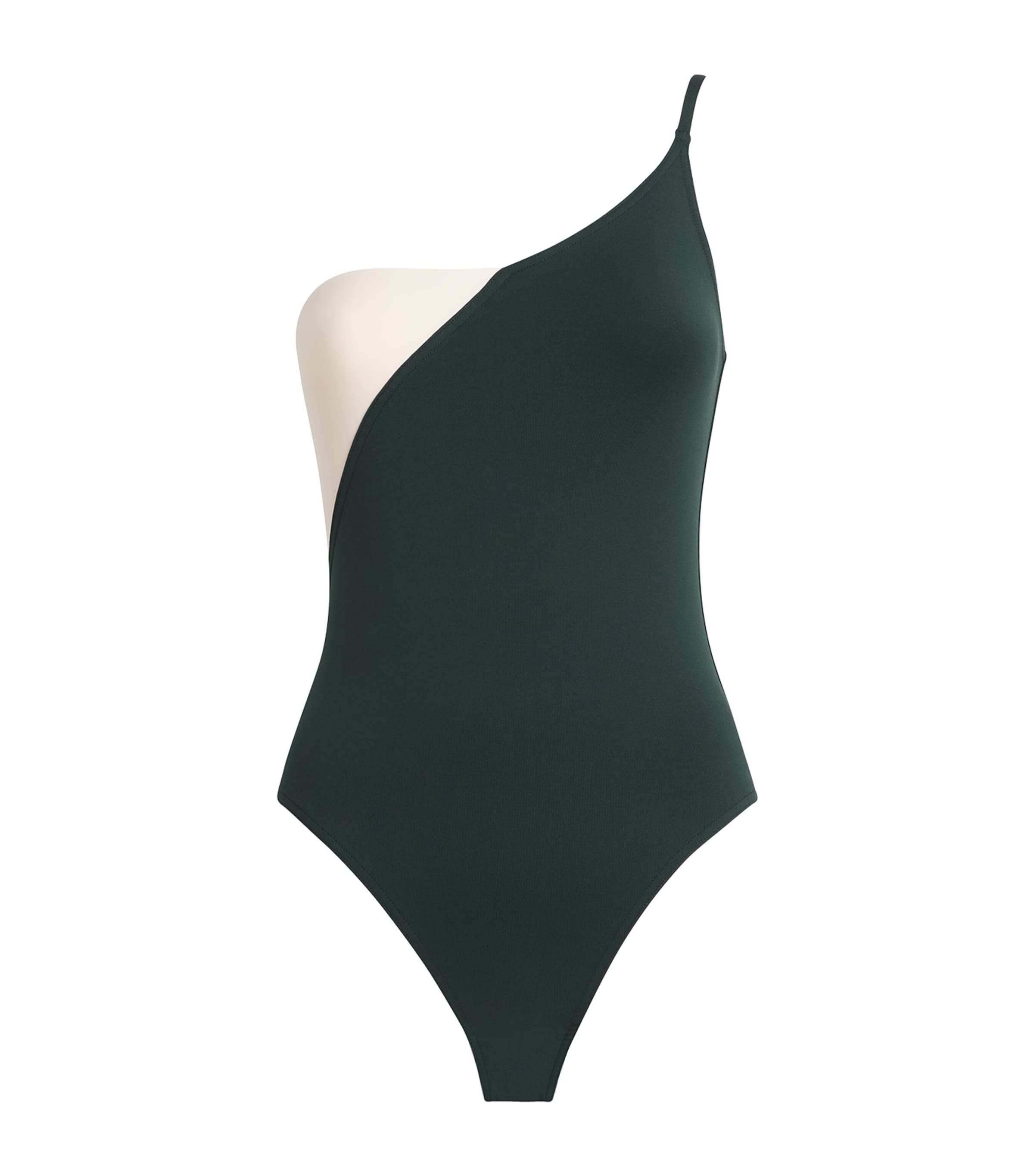 One-Shoulder Tandem Swimsuit