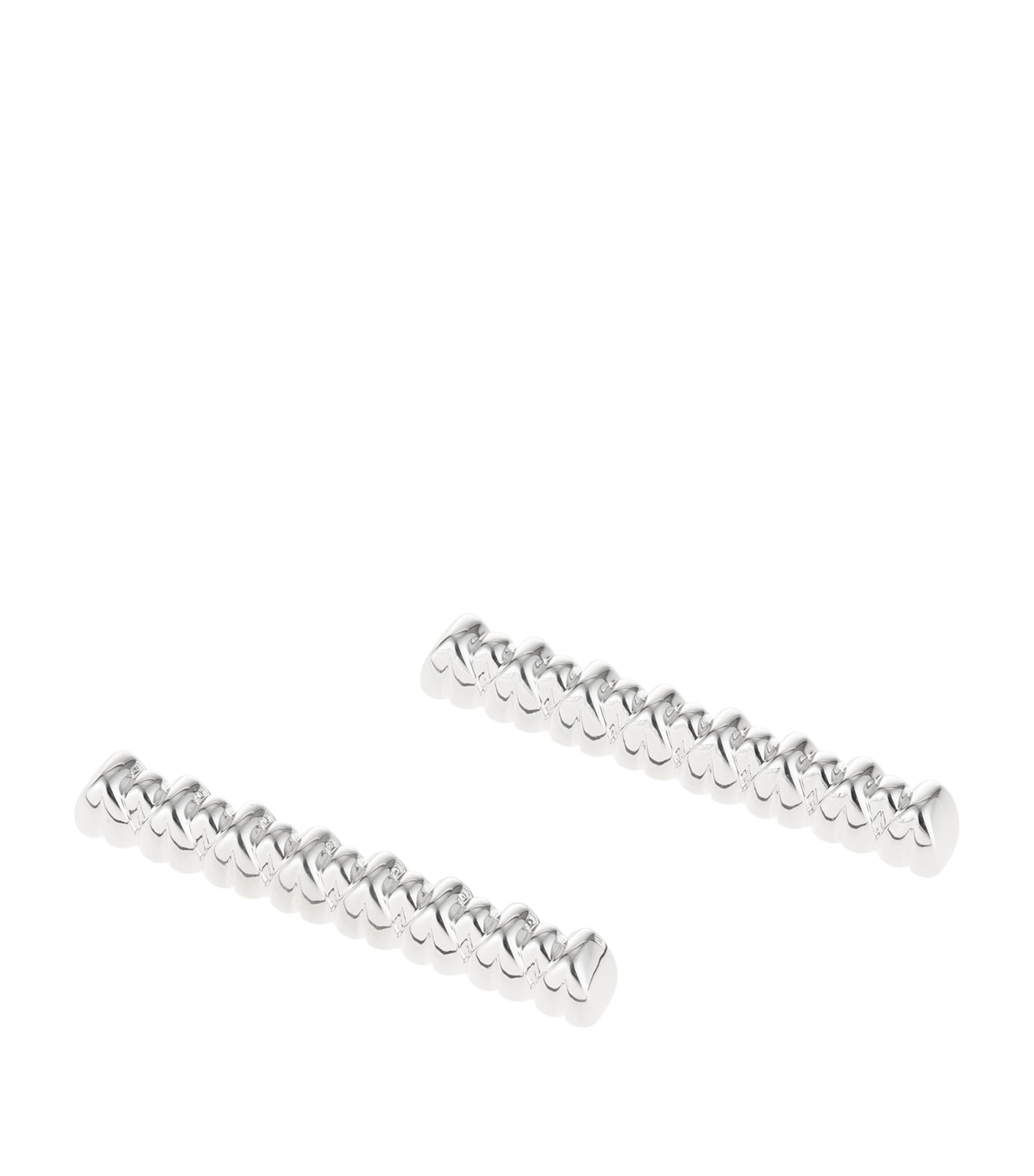 Christofle Set of 2 Silver-Plated Malmaison Knife Rests Silver