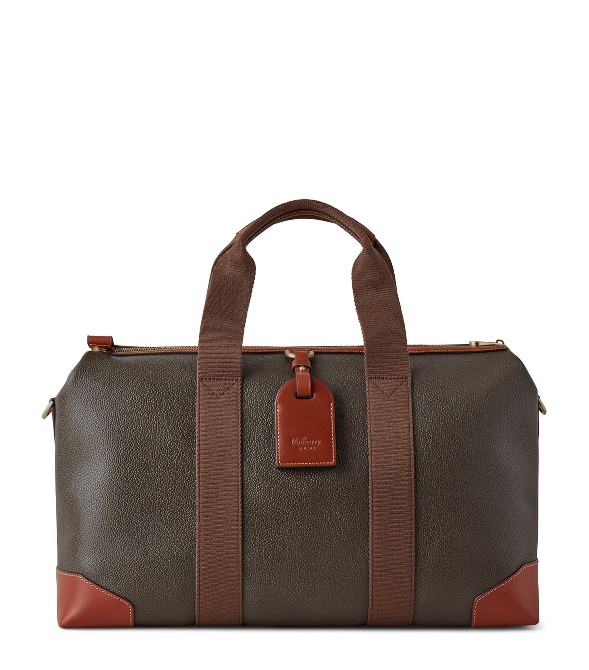 Mulberry Heritage Clipper Holdall Mole Cognac