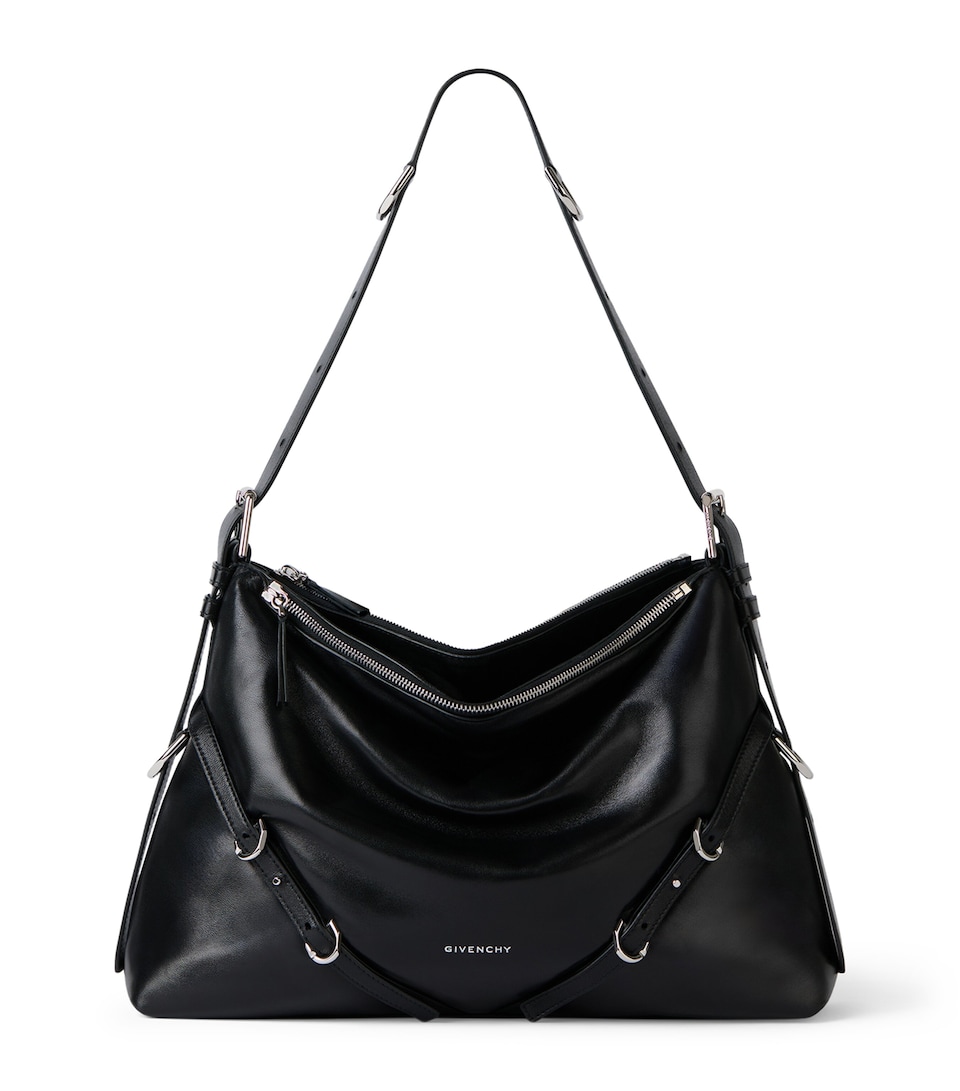 Givenchy Medium Leather Voyou Bomber Top-Handle Bag