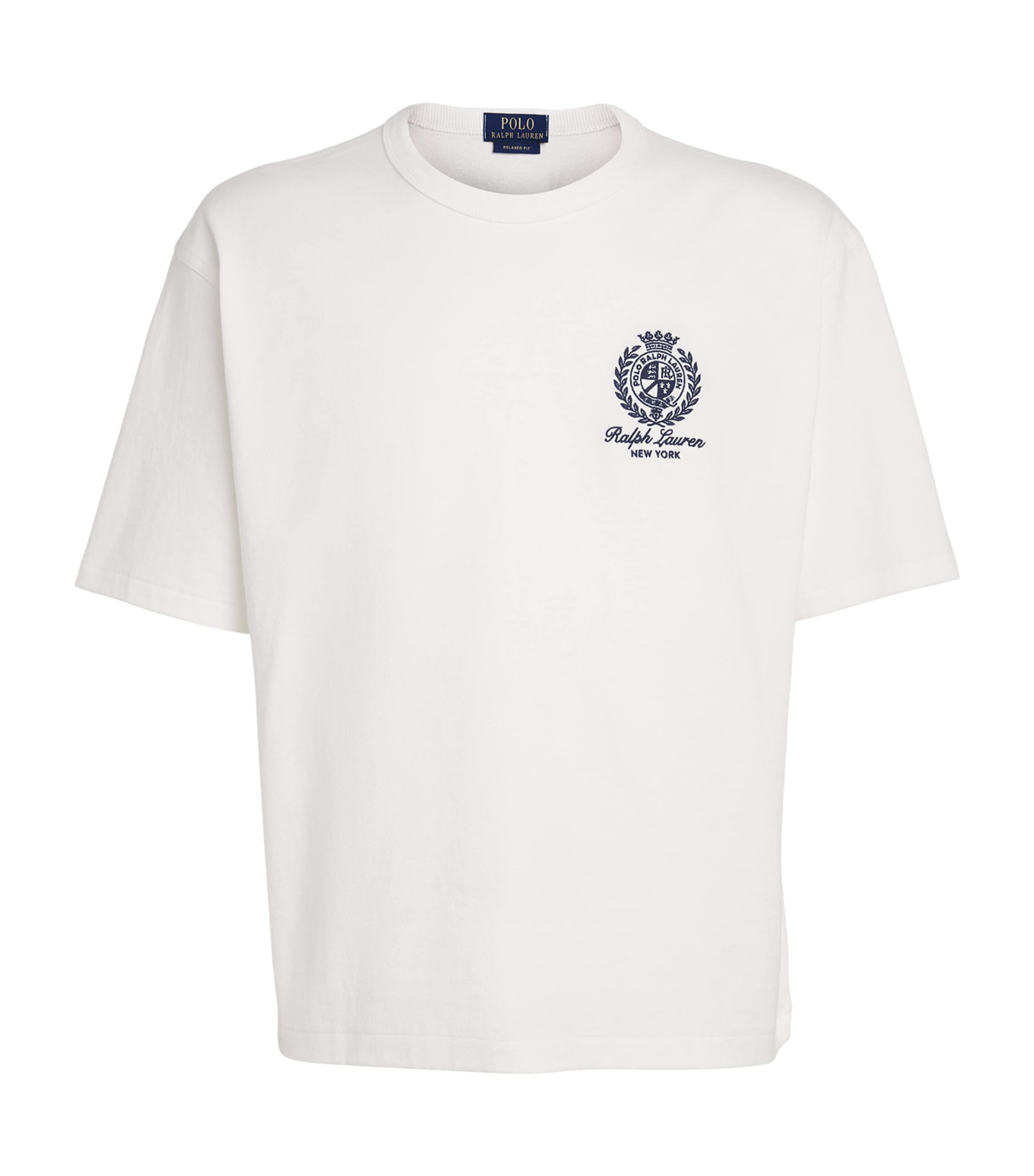 Polo Ralph Lauren Mens Embroidered Crest T-Shirt White