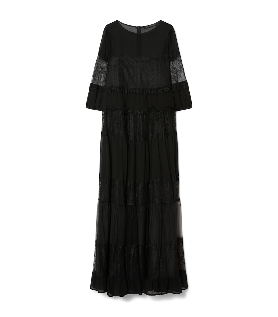 Lace Tulle Maxi Dress