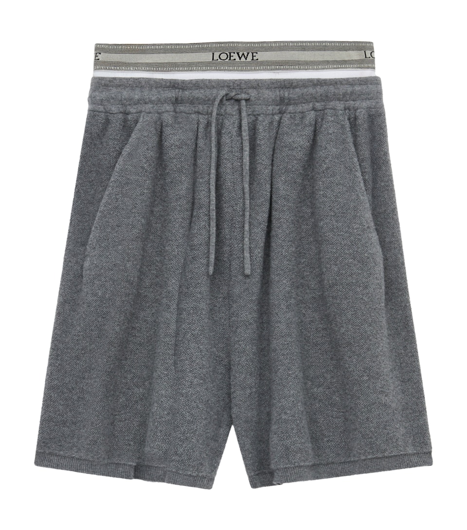 Waistband-Detail ShortsWool-Blend
