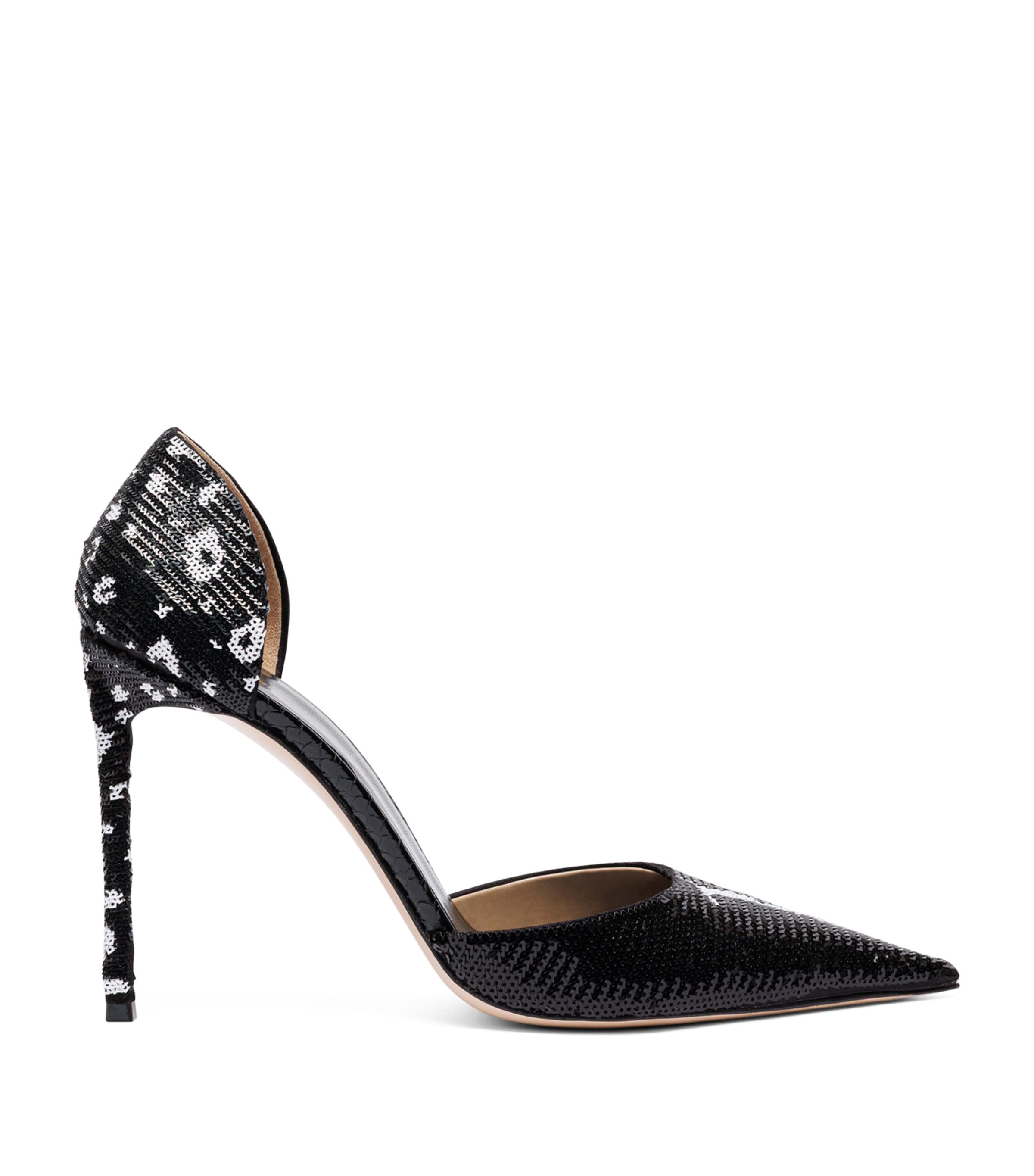 TOM FORD Sequinned Vertigo D’Orsay Pumps 105 Nwh