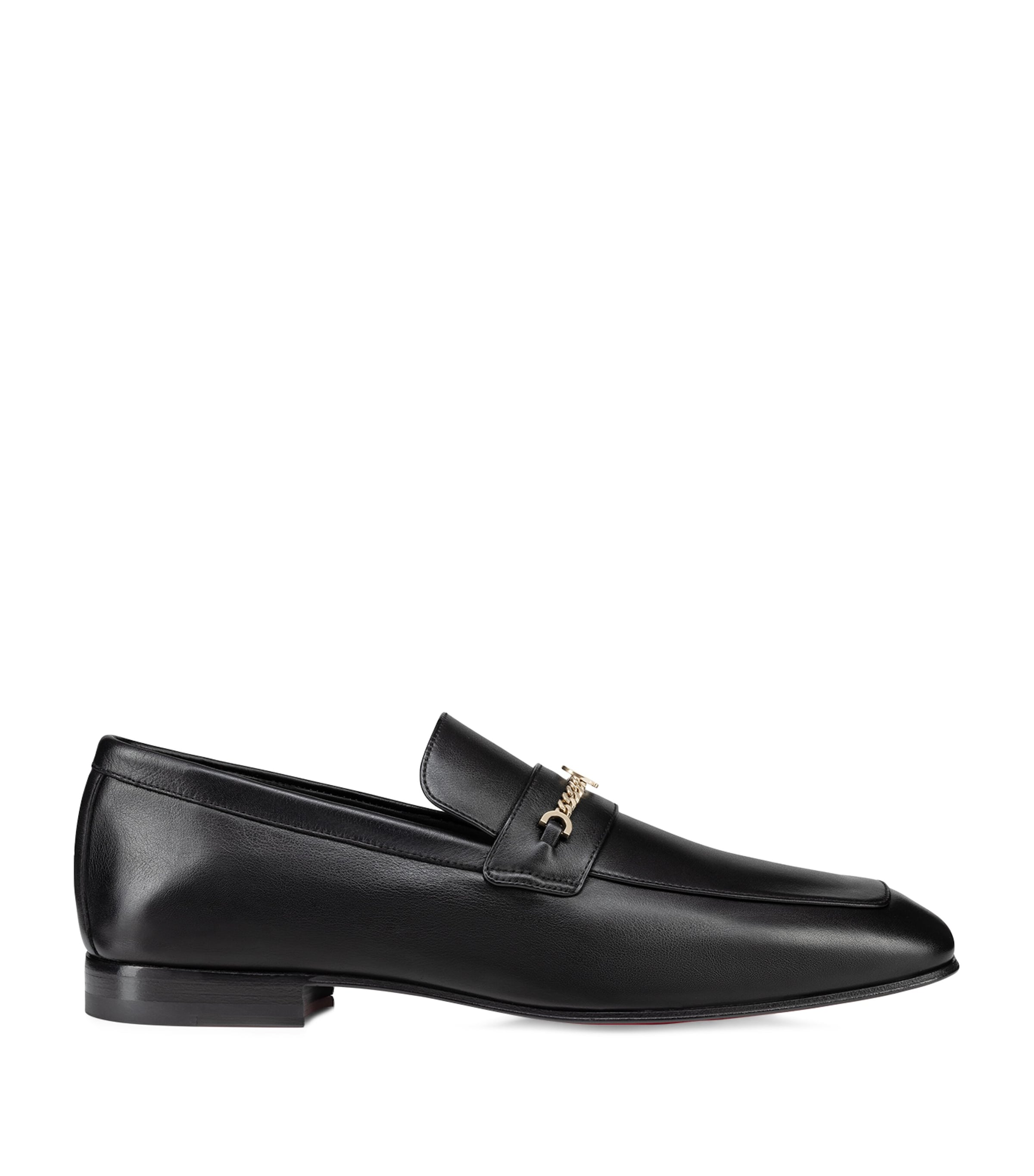 ◆Christian Louboutin◆MJ モック クロコ調レザーローファー 人気*Christian Louboutin*メンズ MJ モック レザー ローファー