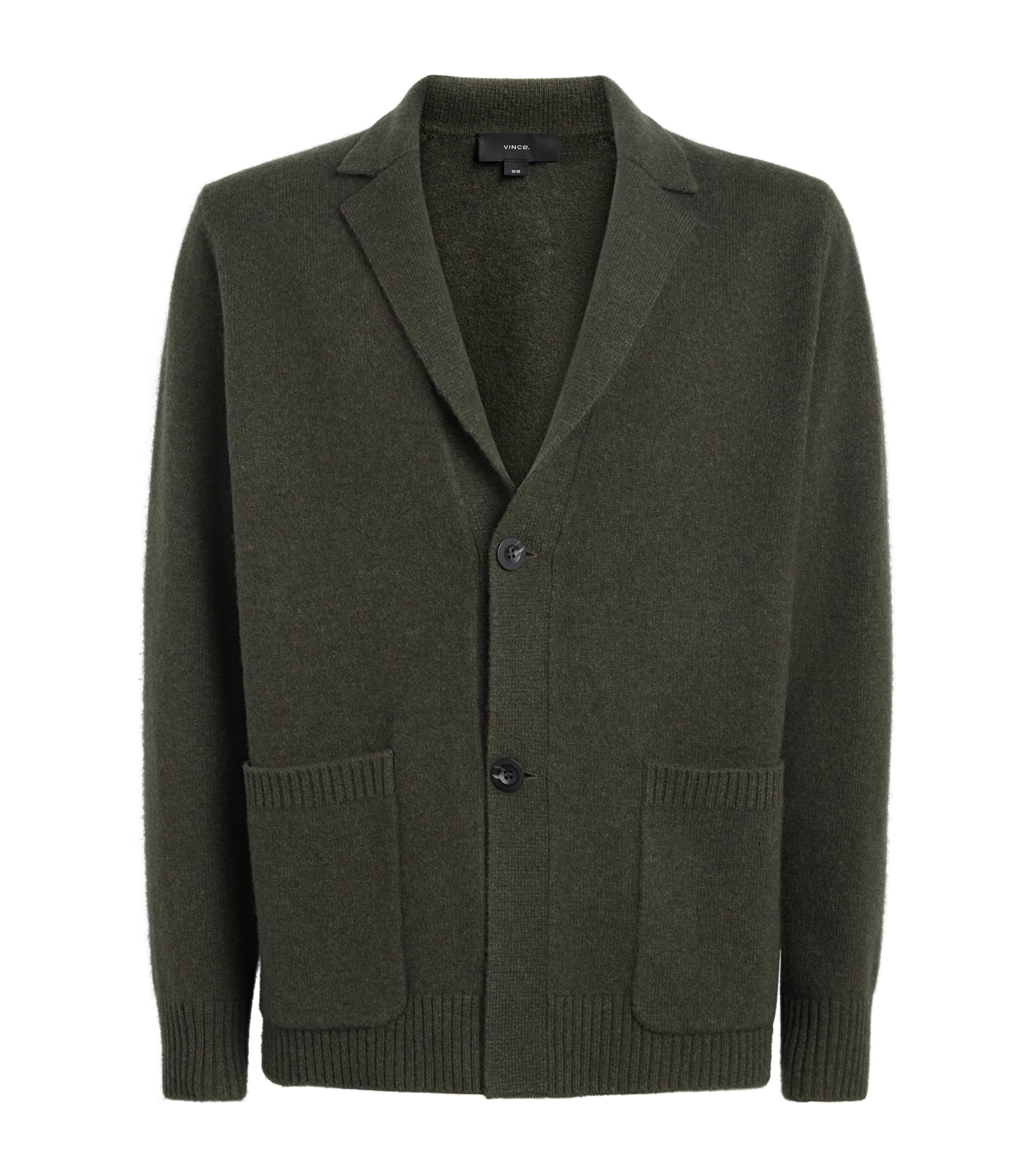 Vince Mens Wool-Cashmere Knitted Blazer H Night Leaf