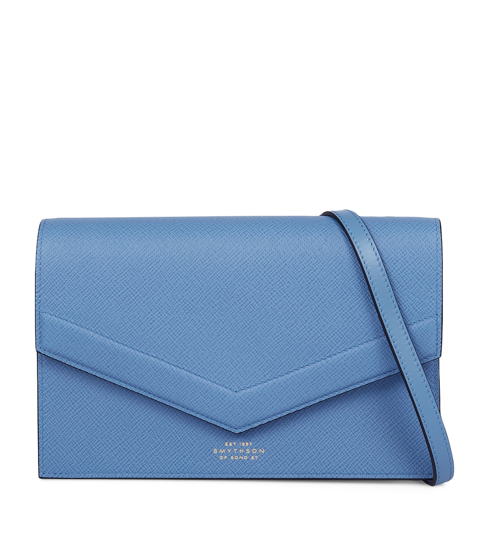 Panama Leather Envelope Cross-Body Bag