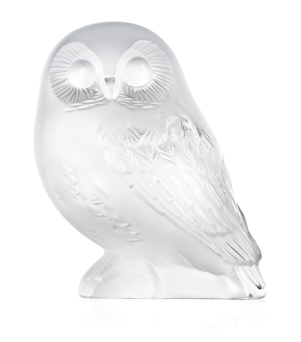 Crystal Owl Sculpture