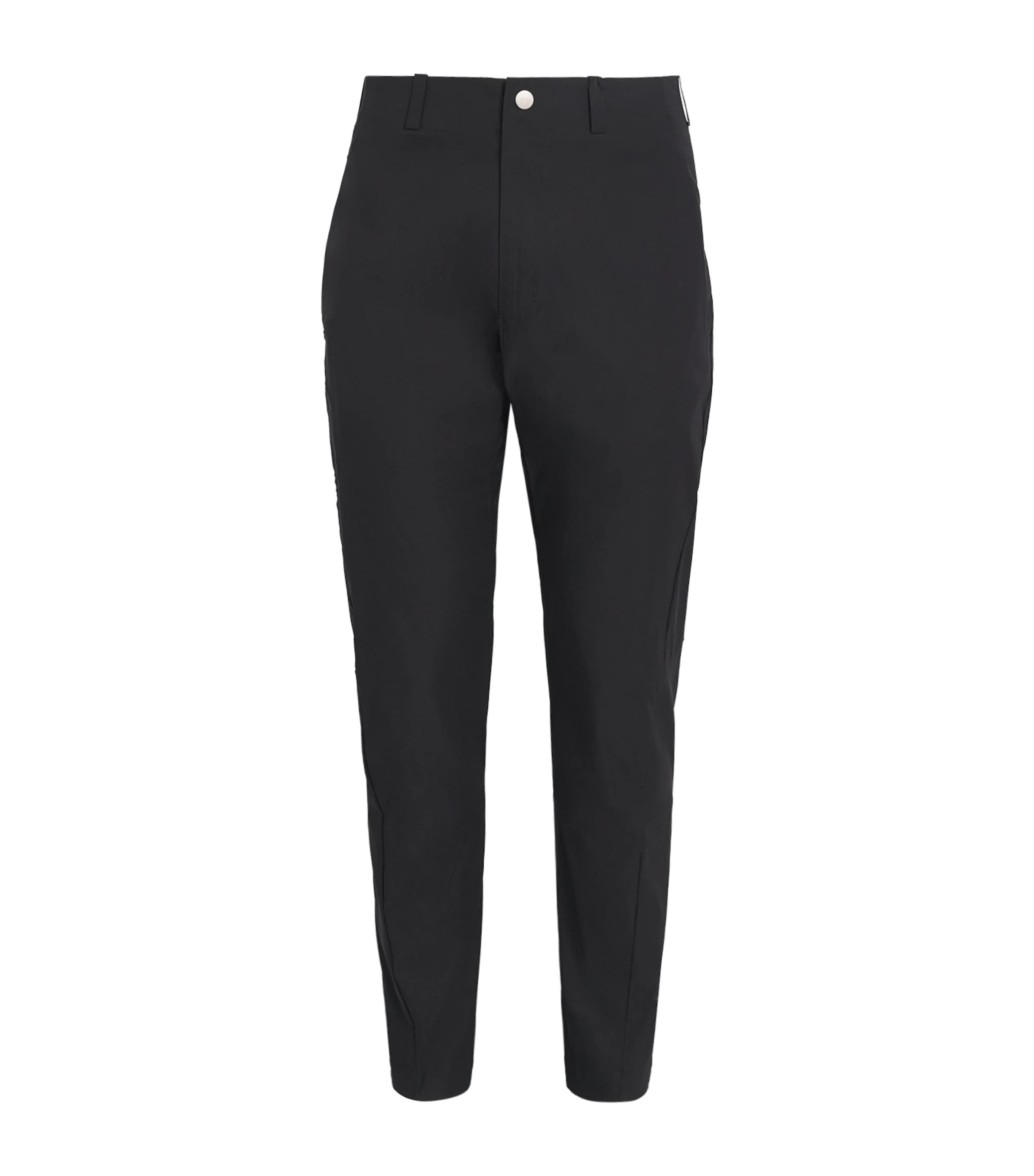 Alba Mens Cotton-Blend Techno Trousers Black