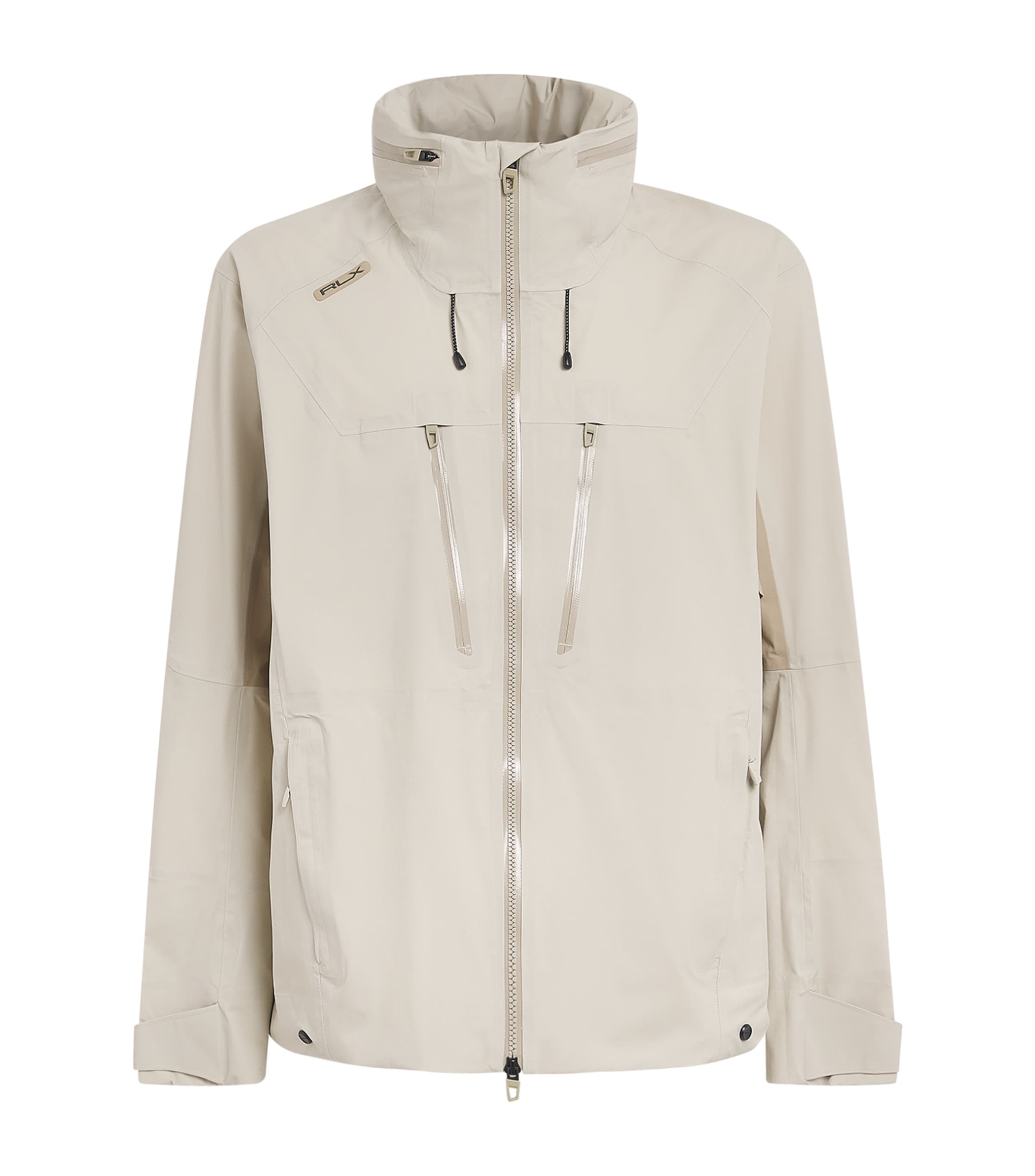 RLX Ralph Lauren Mens Water-Repellent Hyrbrid RLX Jacket Khaki Multi