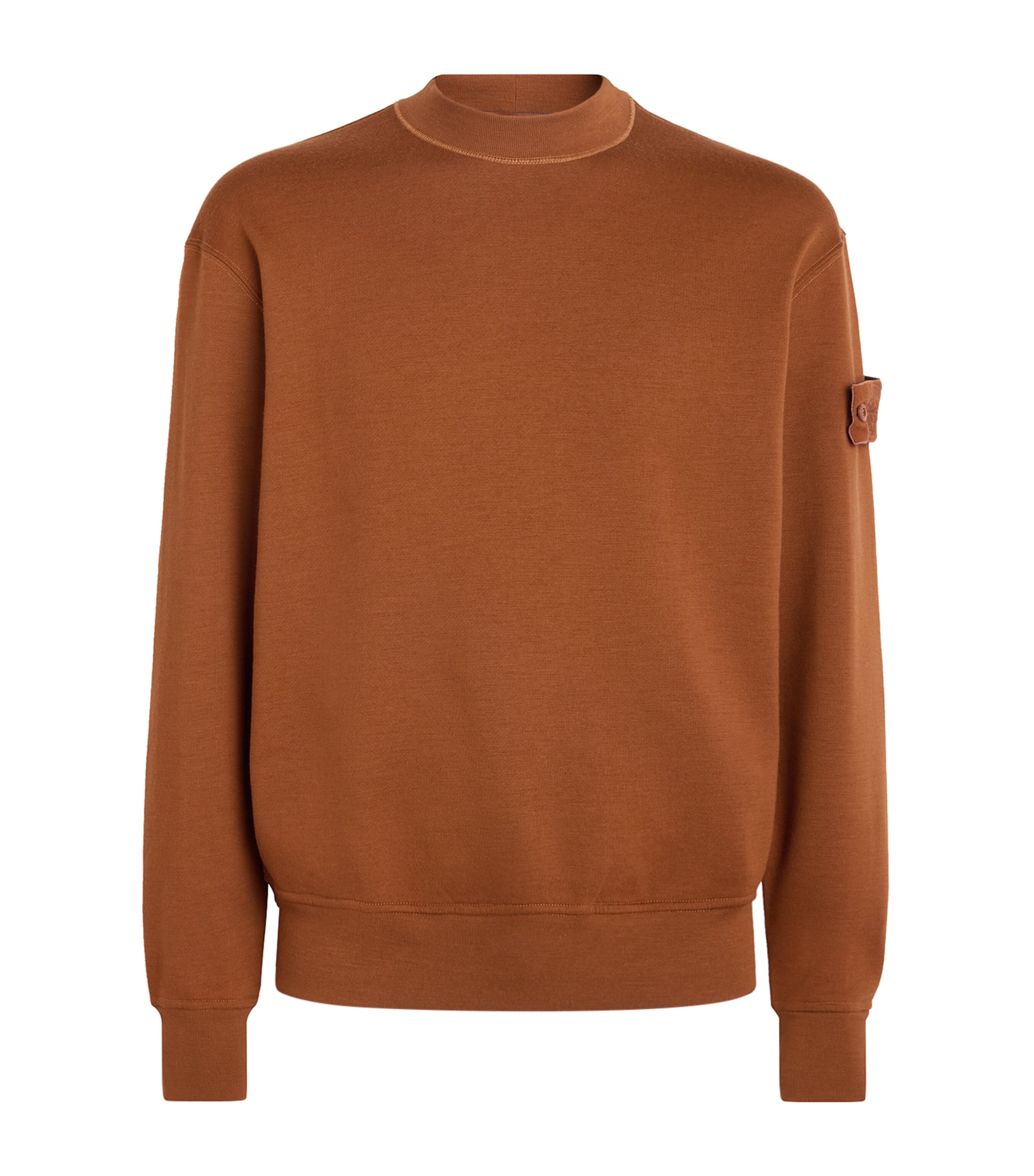 Stone Island Mens GHOST PIECE Wool-Cotton Sweatshirt