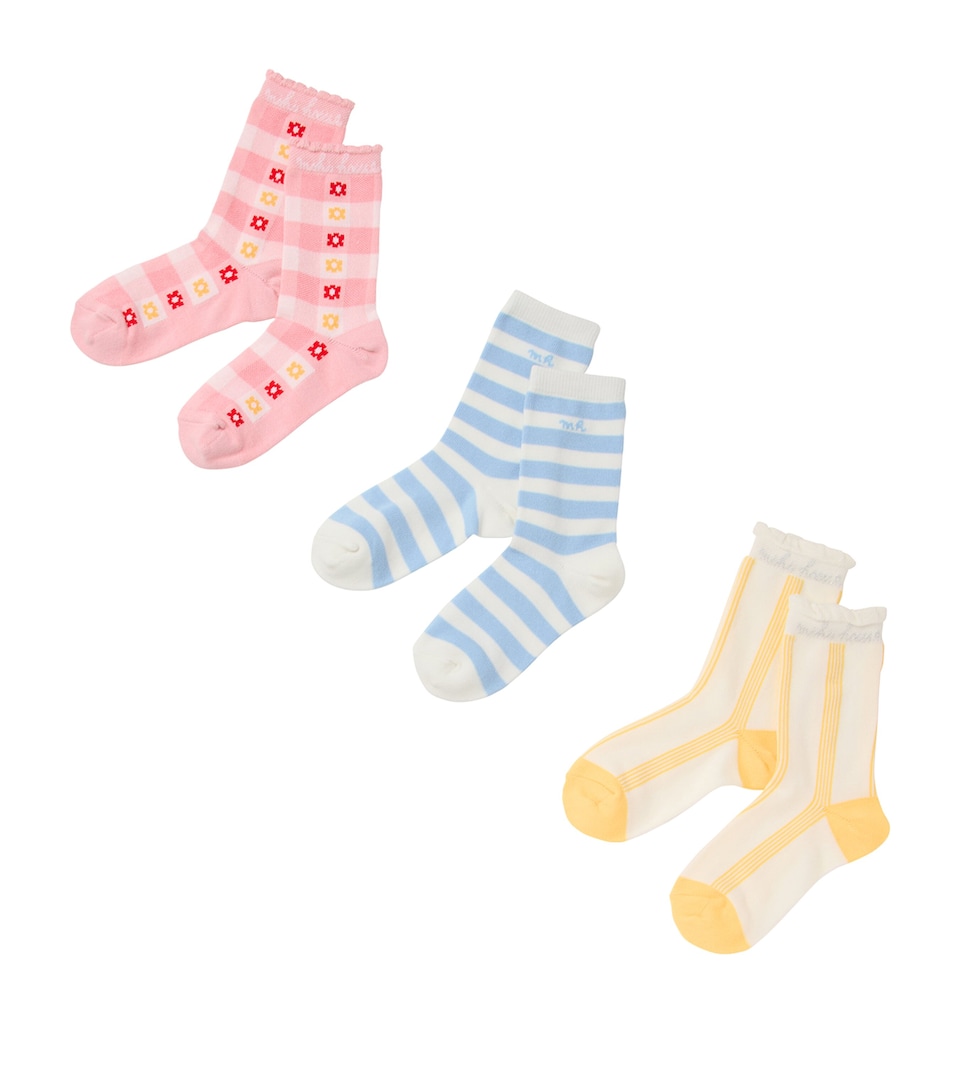 Miki House Patterned Socks (Pack of 3)