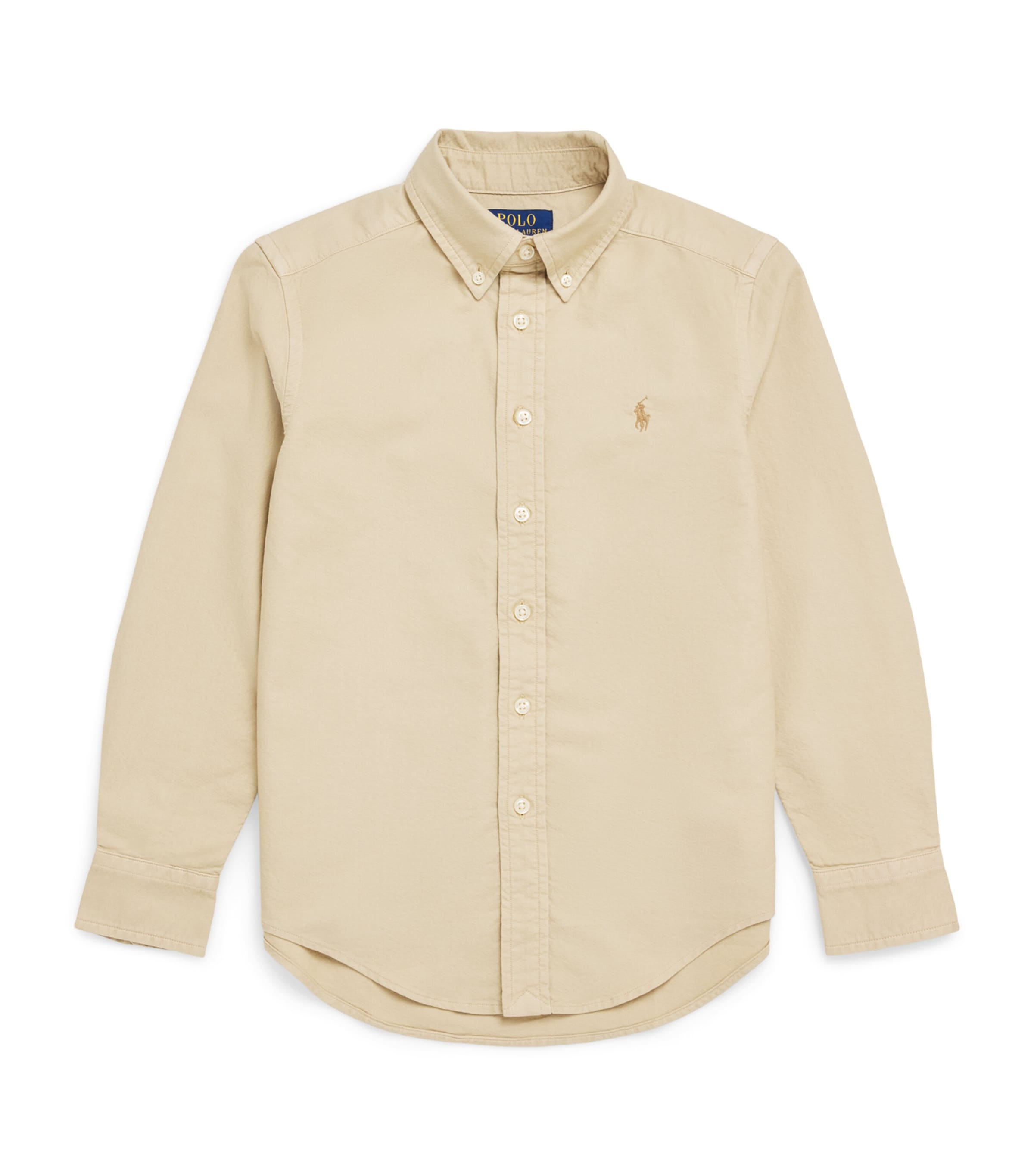 Ralph Lauren Kids Cotton Polo Pony Shirt (6-14 Years) Tallow Cream