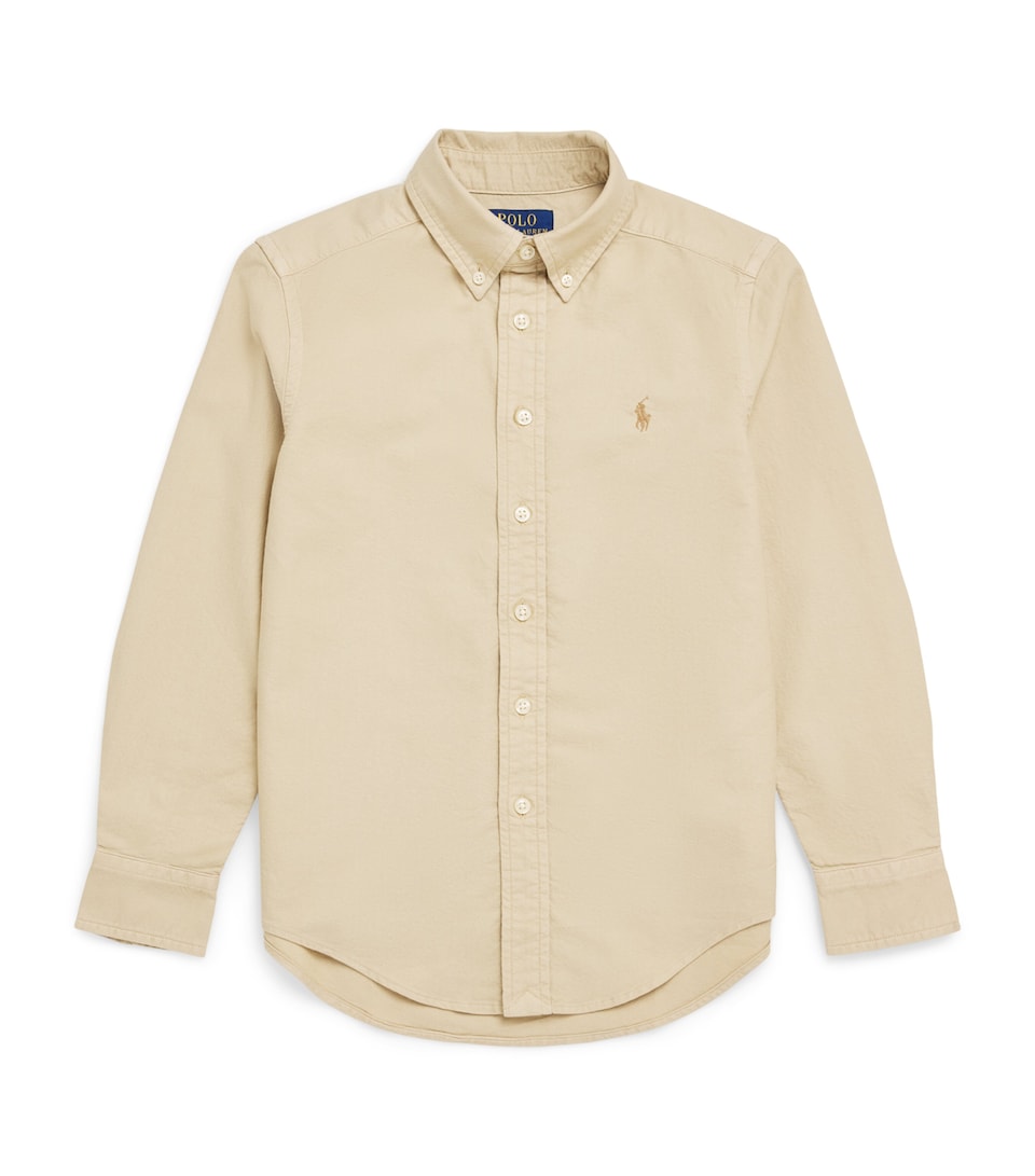 Ralph Lauren Kids Cotton Polo Pony Shirt (6-14 Years) Tallow Cream