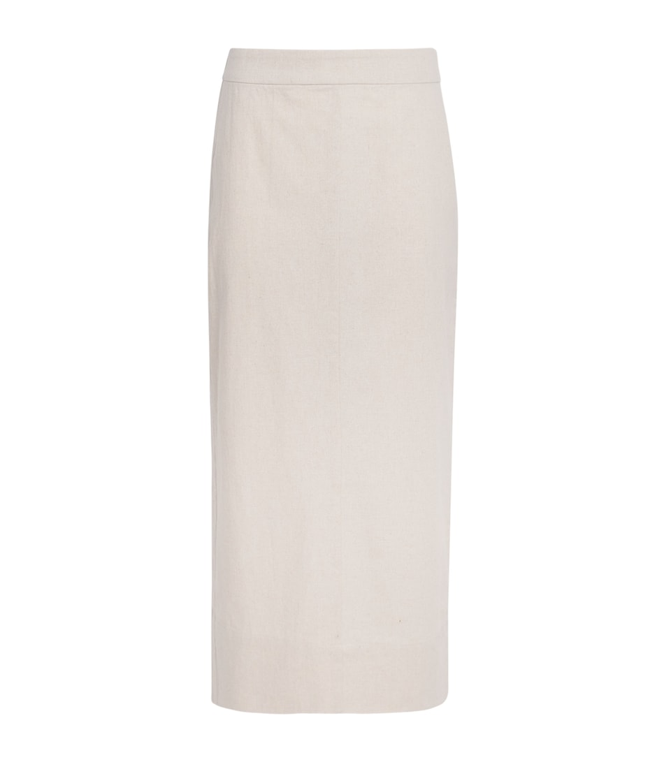Linen-Blend Saronno Maxi Skirt