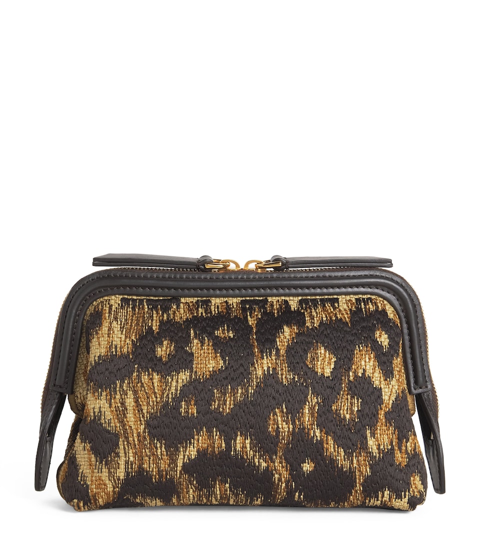 Etro Raffia Embroidered Doc Cross-Body Bag