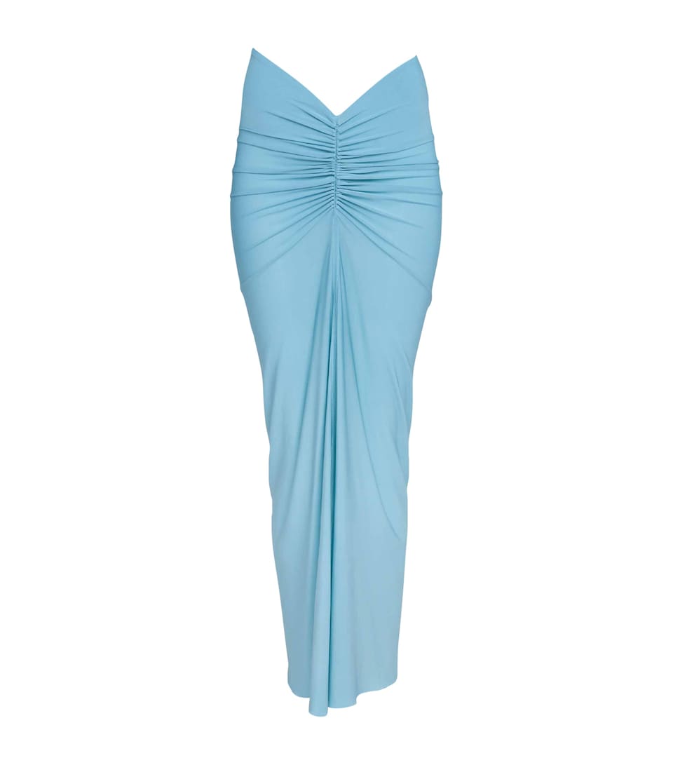 Draped Bodycon Maxi Dress