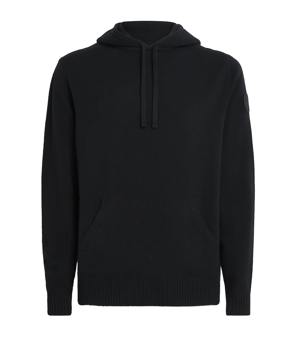 Canada Goose Mens Extrafine Merino Wool Zinnia Hoodie Black