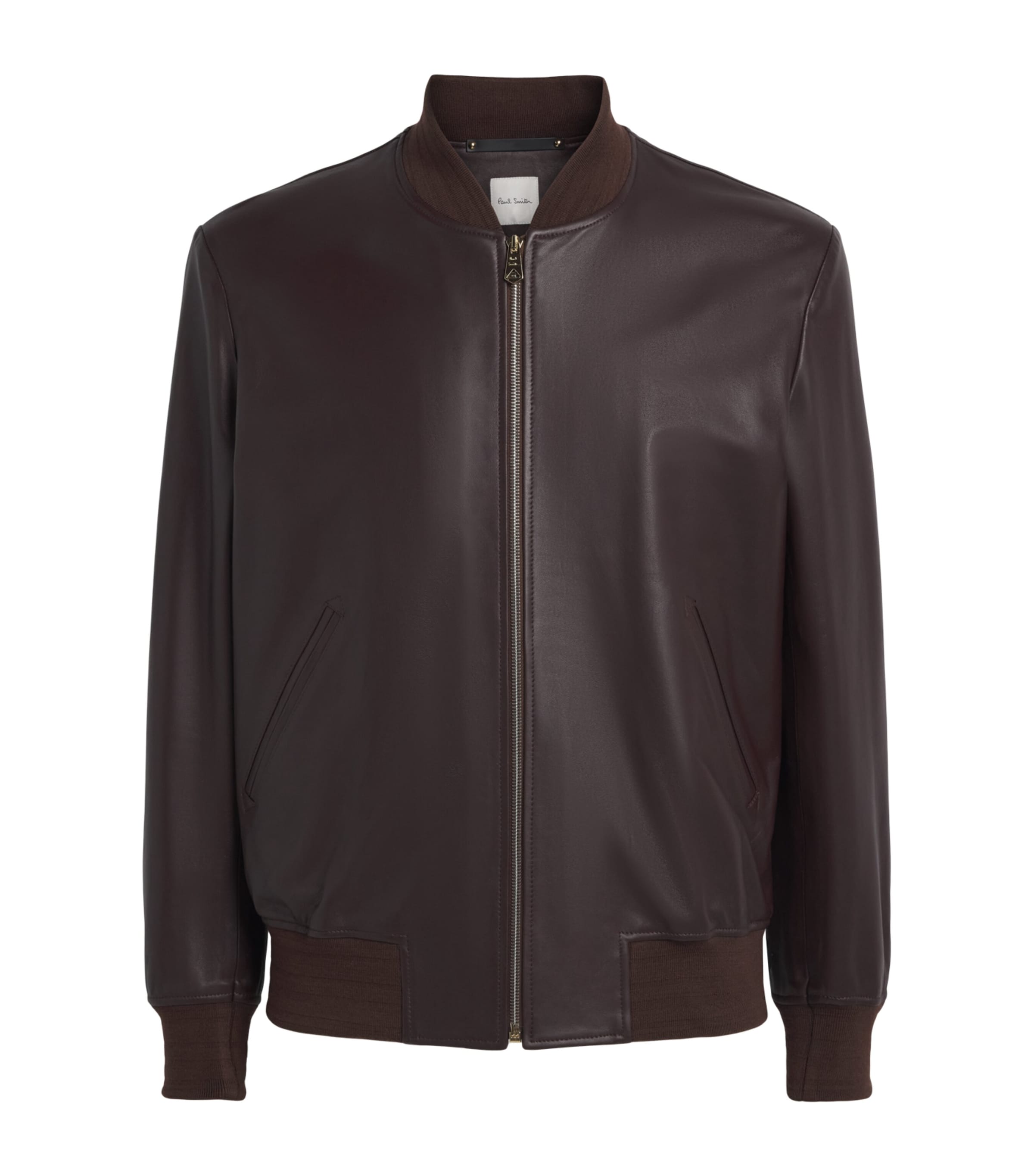 Paul Smith Mens Leather Bomber Jacket