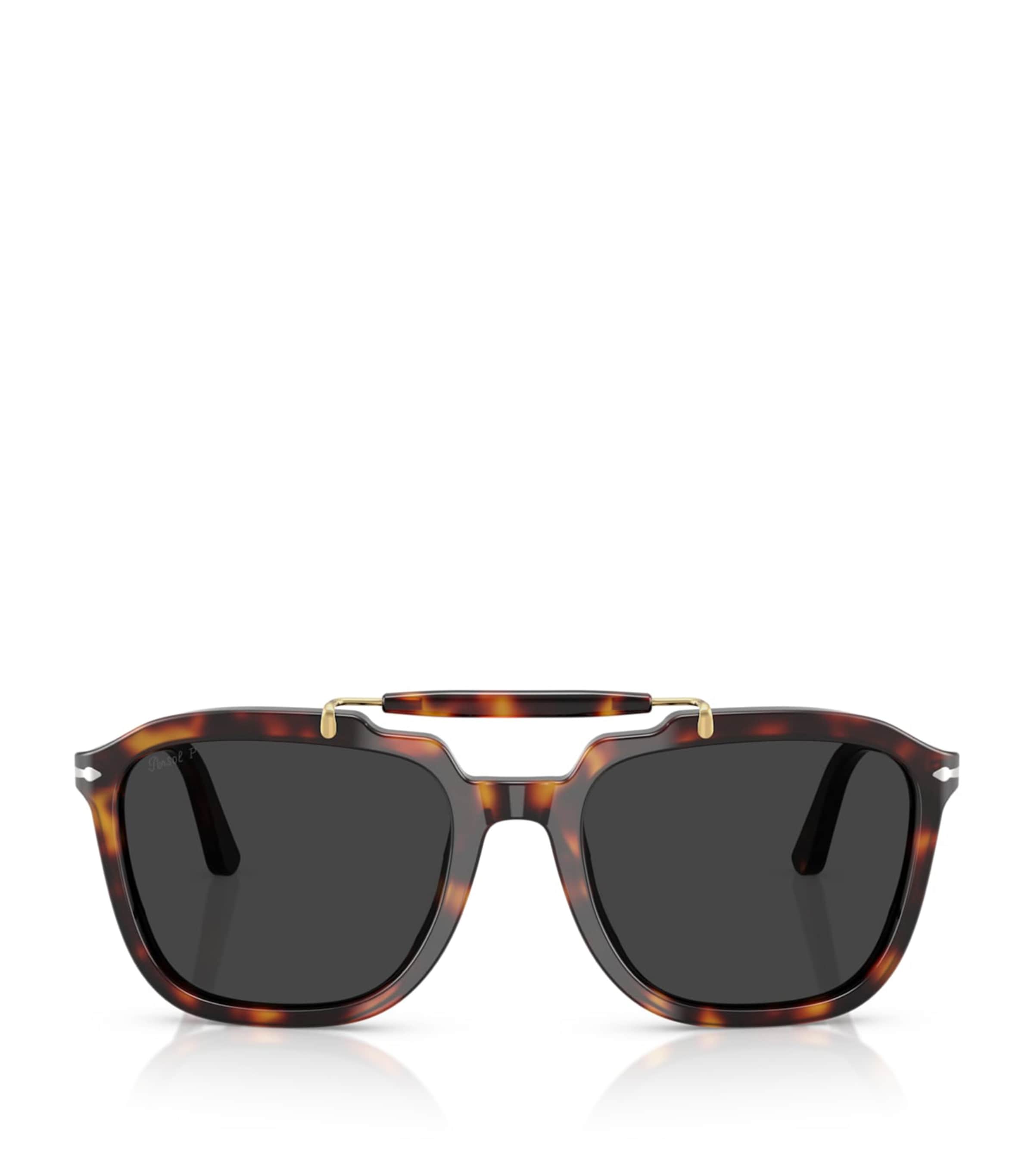 Persol Senna Series Square Sunglasses Brown