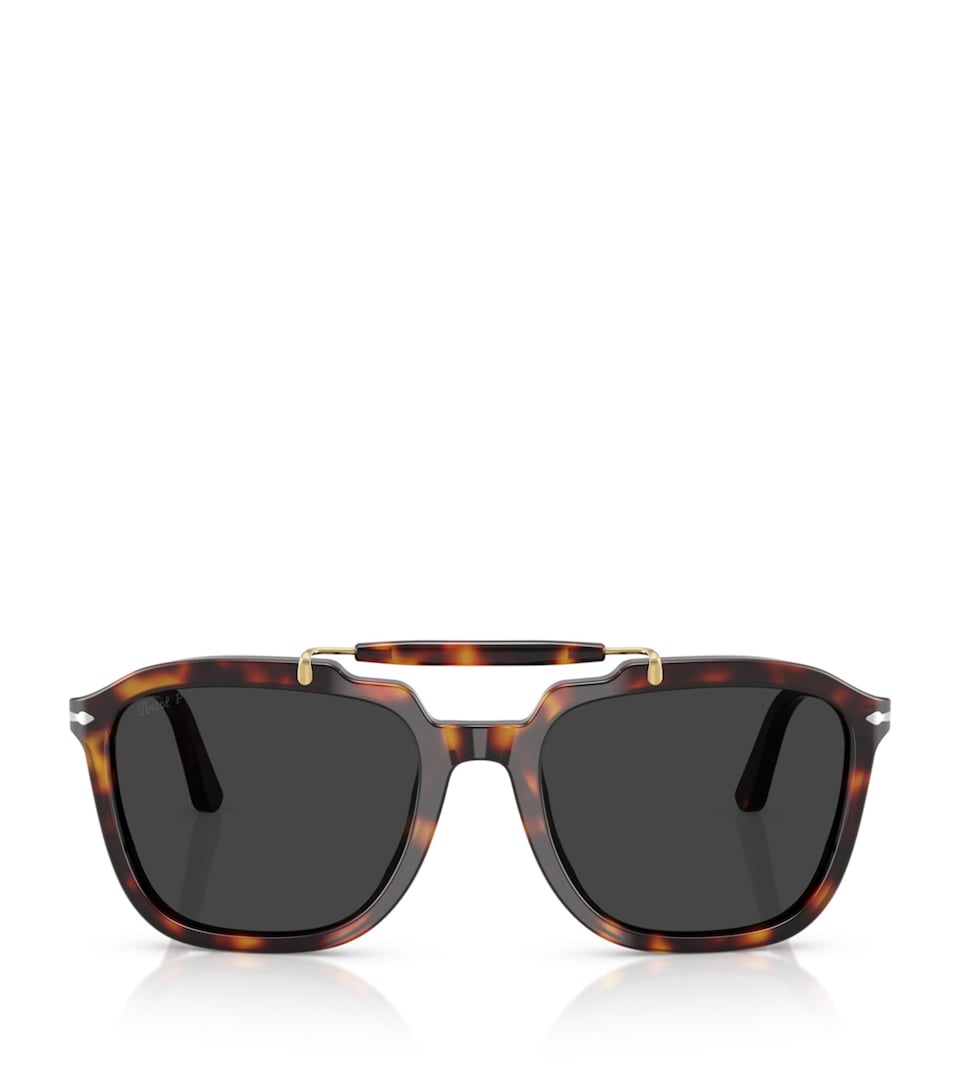 Persol Senna Series Square Sunglasses Brown