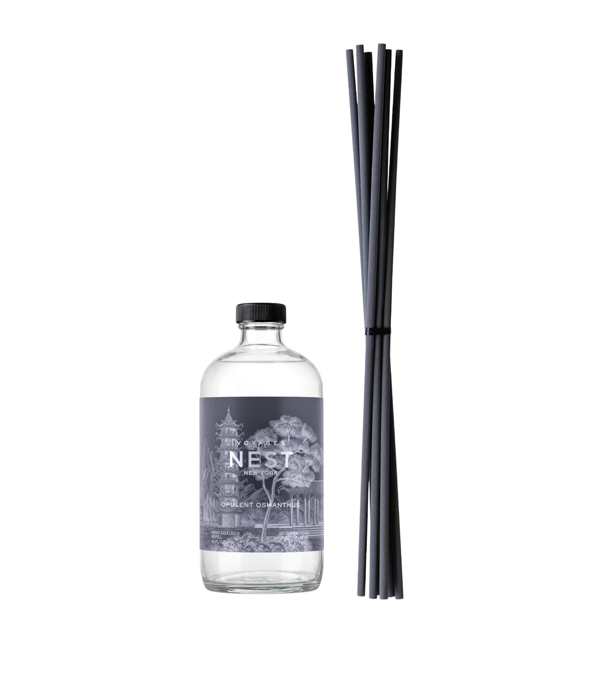 NEST New York VOYAGES Opulent Osmanthus Diffuser – Refill Clear