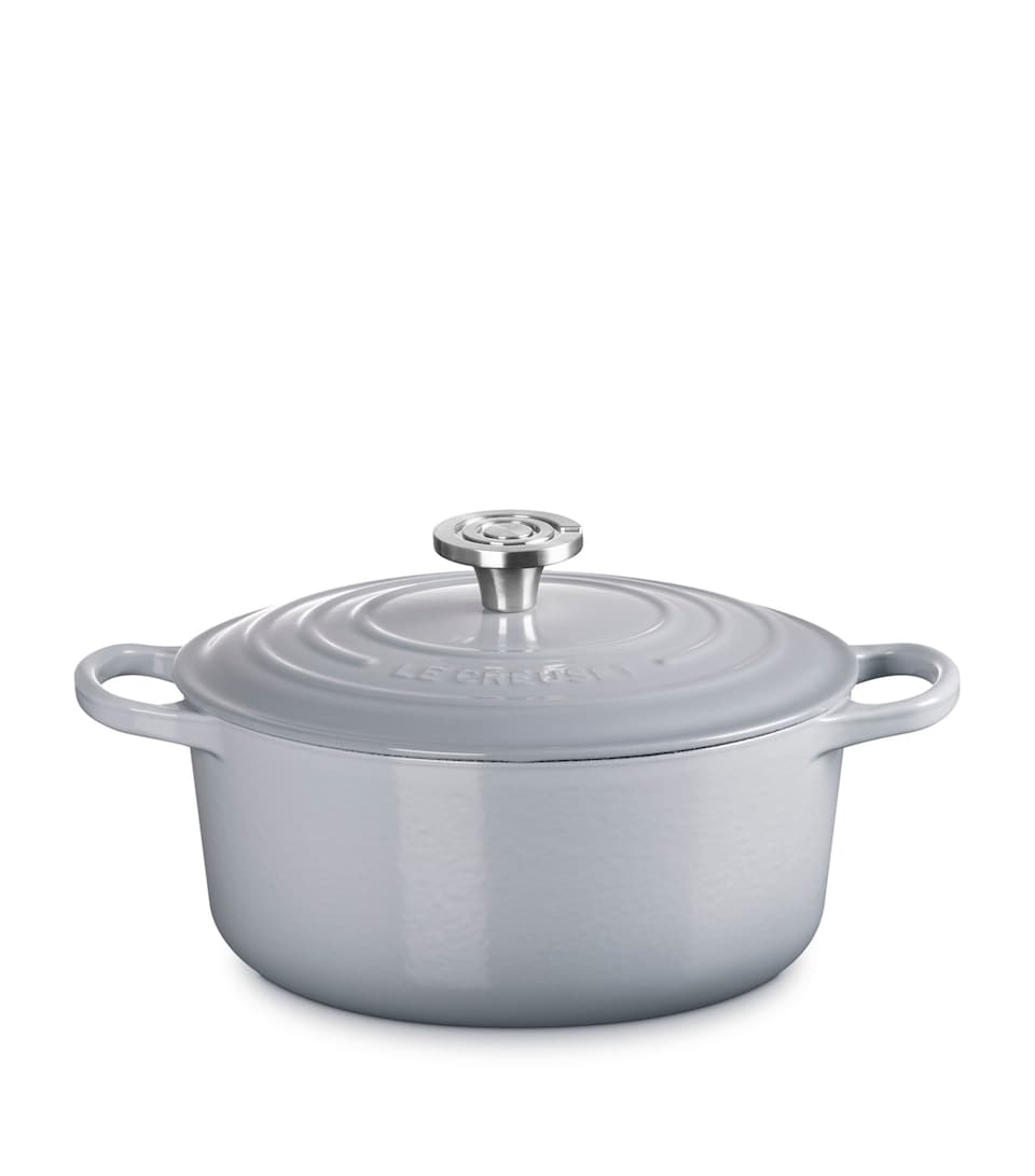 Le Creuset Cast Iron Round Casserole Dish (24cm) Blue
