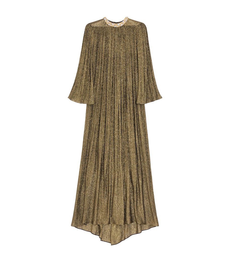 Valentino Womens Lurex Embellished Gown