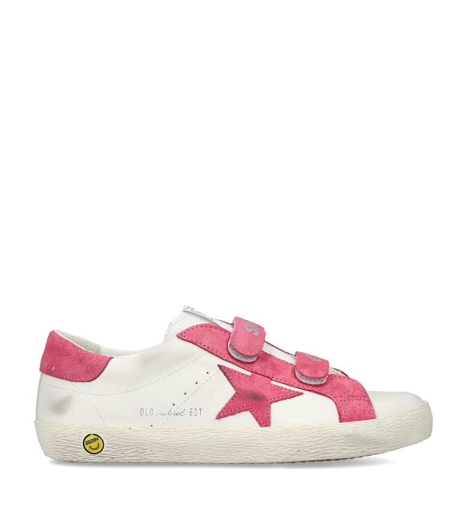 Golden Goose Leather Old School Sneakers Pink Comb