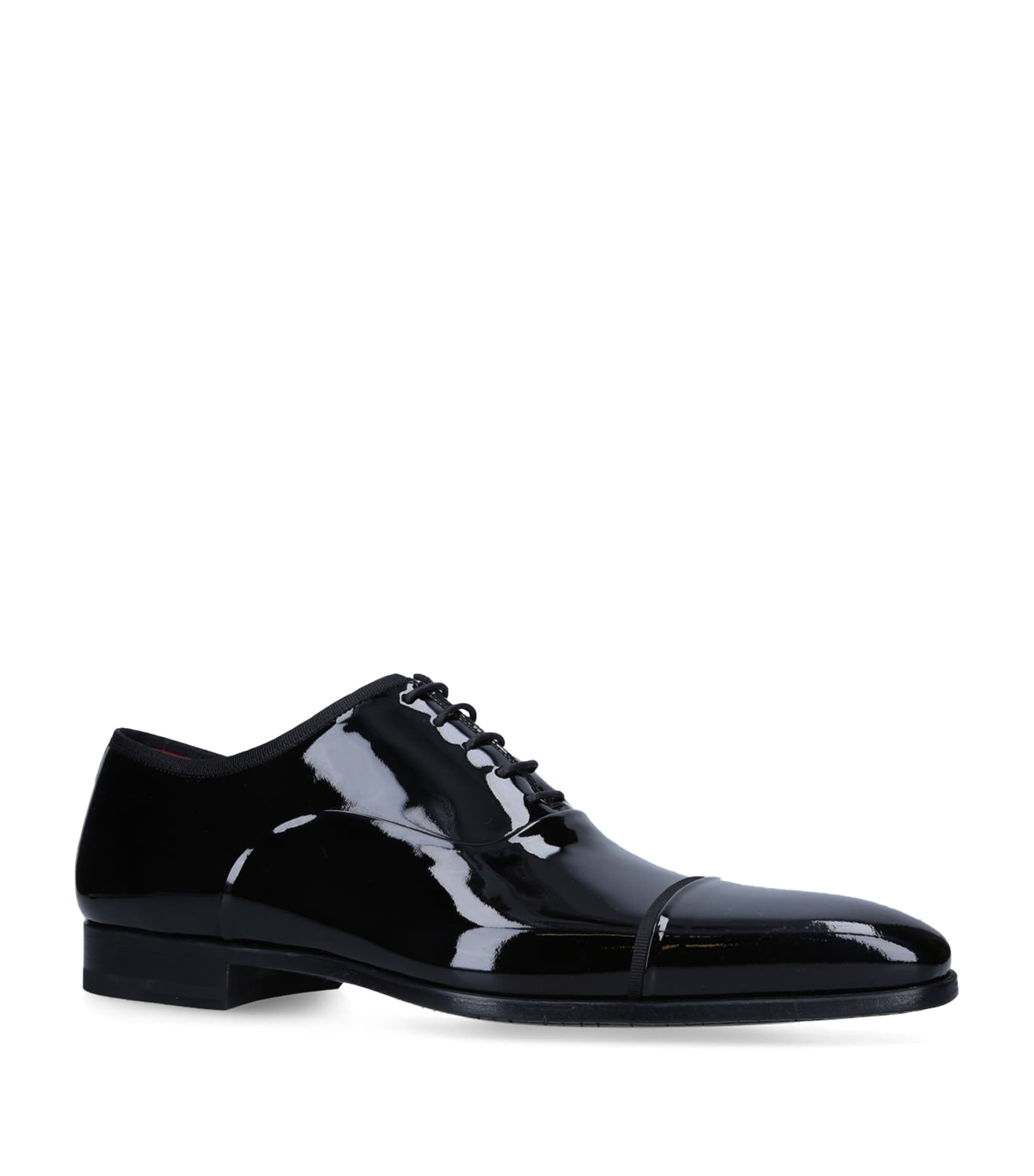 Magnanni Patent Jadiel Oxford Shoes Black