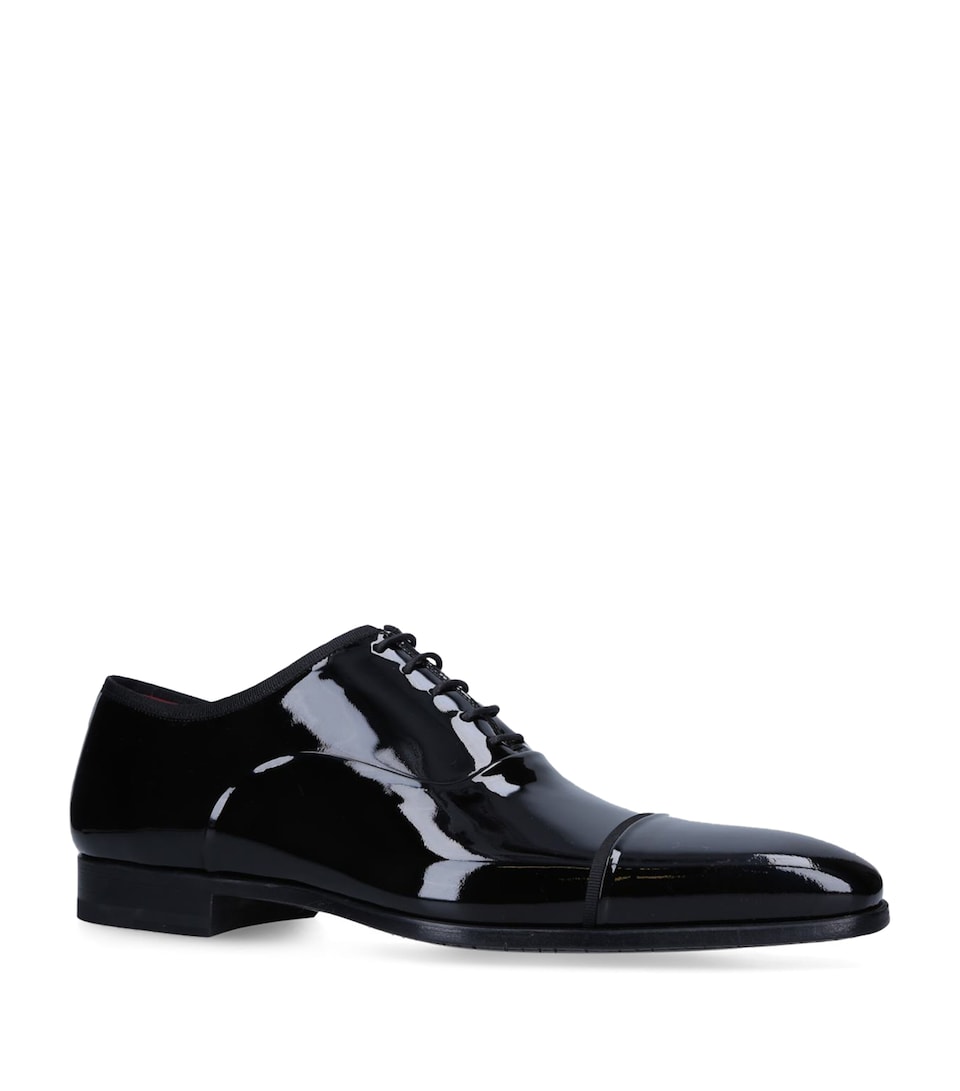 Magnanni Patent Jadiel Oxford Shoes Black