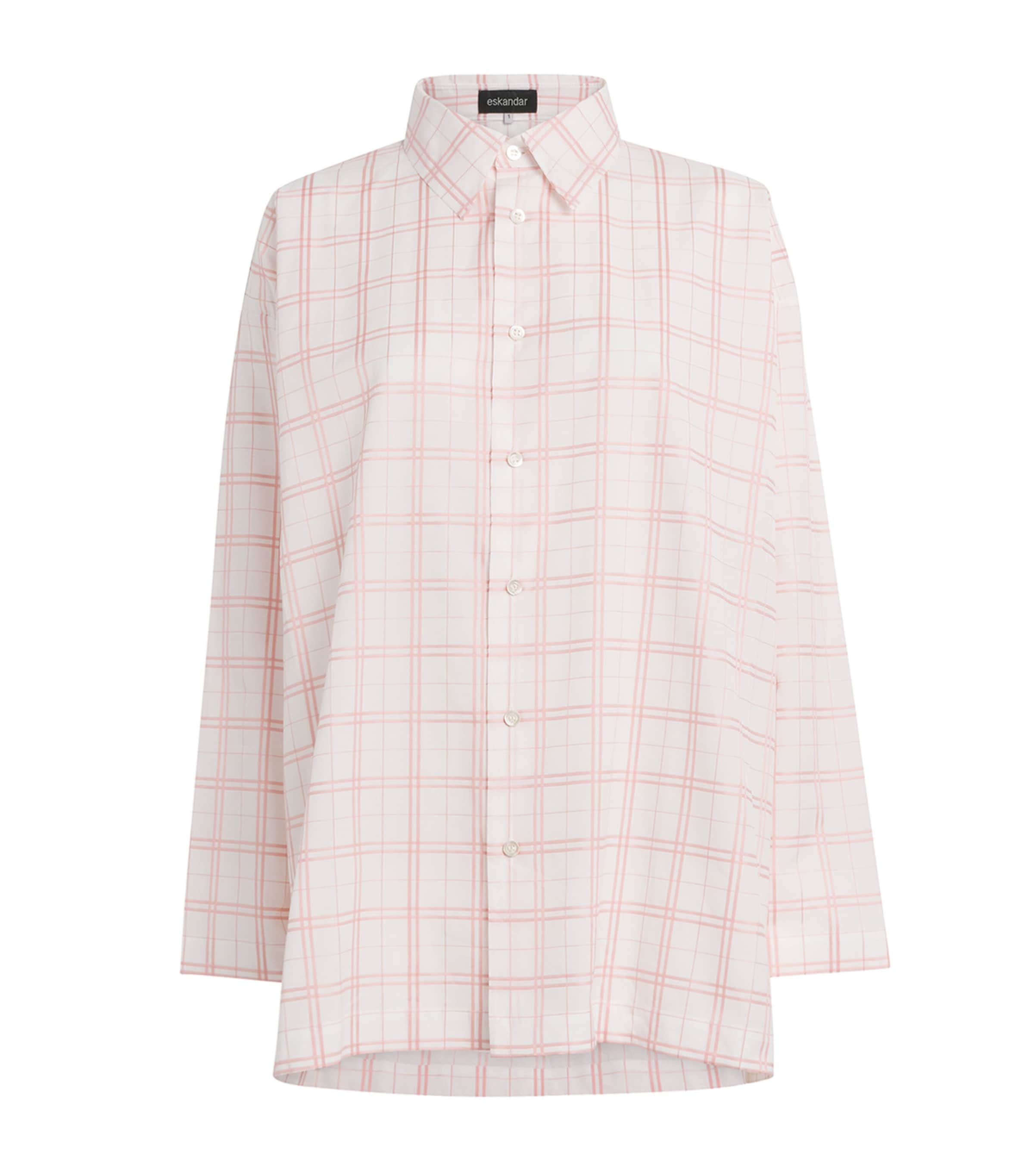 Jacquard Check Slim A-Line Shirt