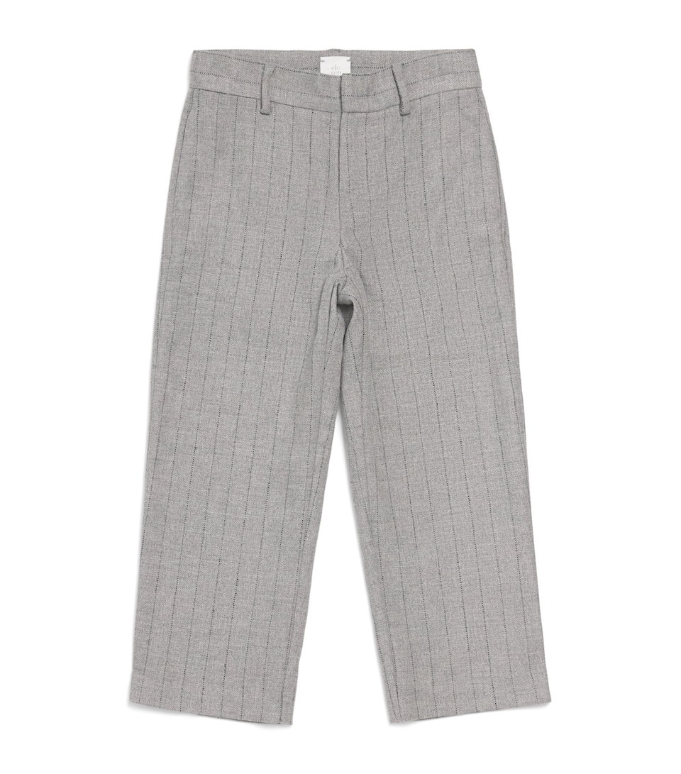 Eleventy Kids Pinstripe Trousers (2-16 Years) Grigio Med Mel.
