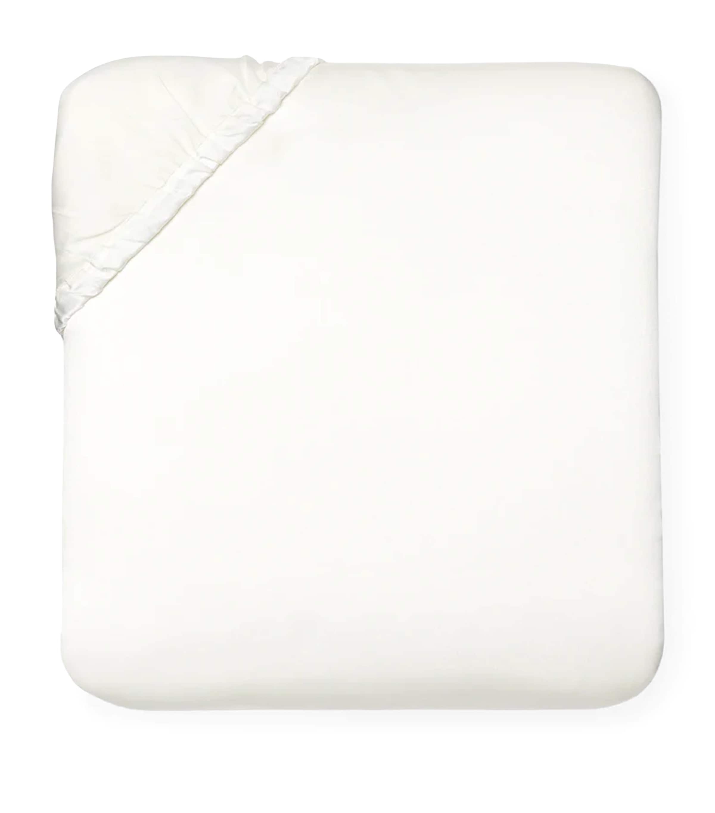 Sferra Egyptian Cotton Giza King Fitted Sheet (200cm x 150cm) Candlelight