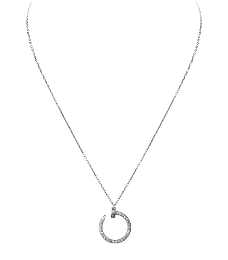 White Gold and Diamond Juste un Clou Necklace