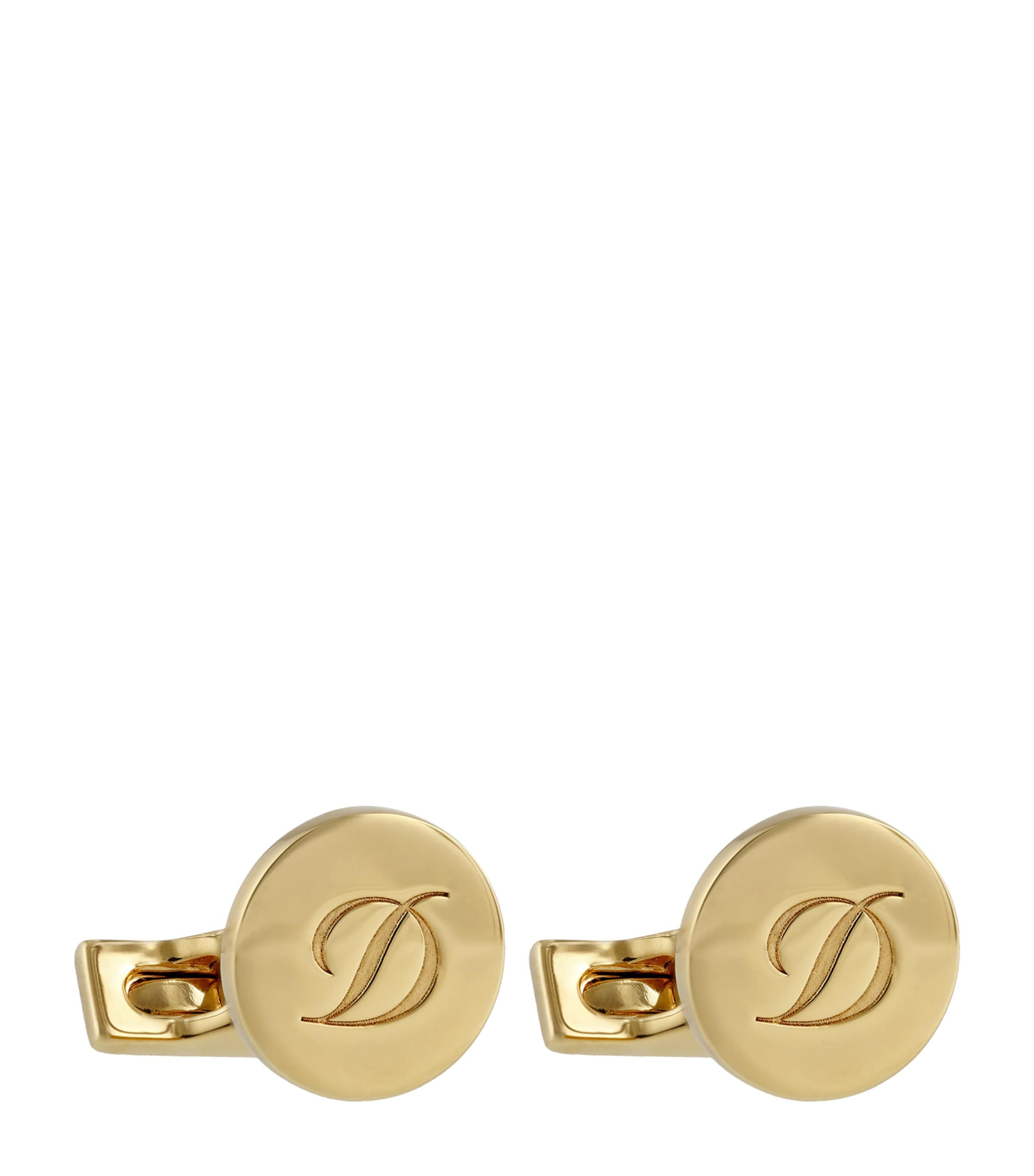 S.T. Dupont Iconic Monogram Cufflinks Gold