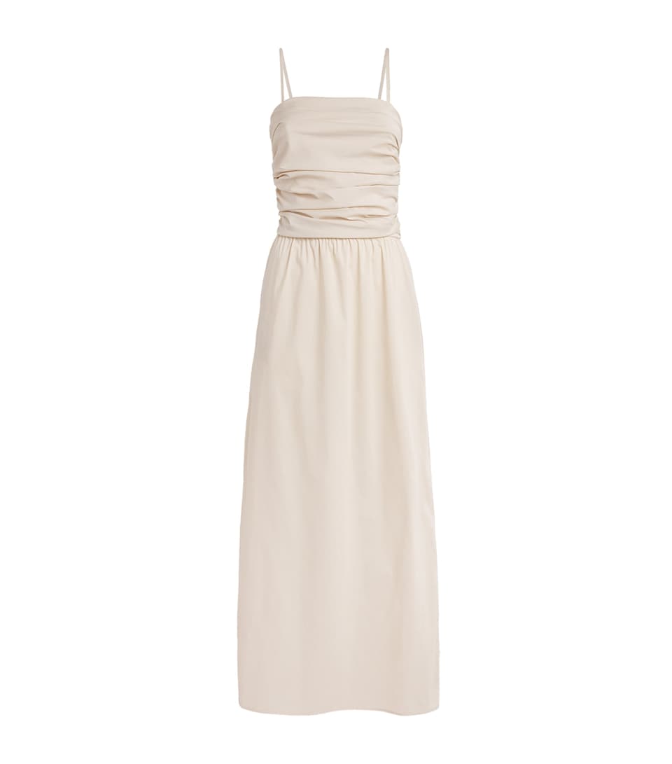 Stylein Womens Cotton-Blend Jamila Maxi Dress Oyster