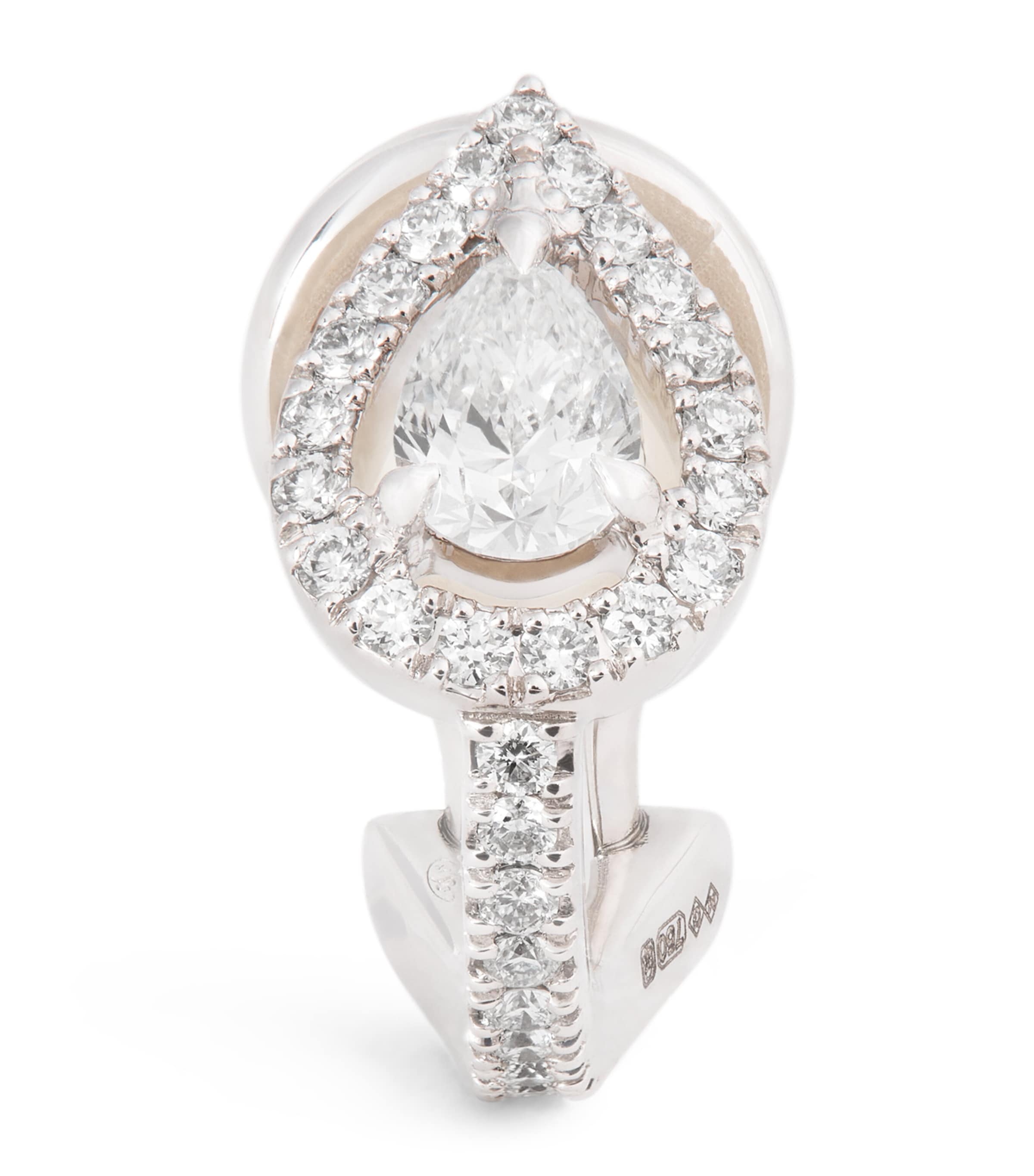 White Gold and Diamond My Twin Single Clip-On Earring