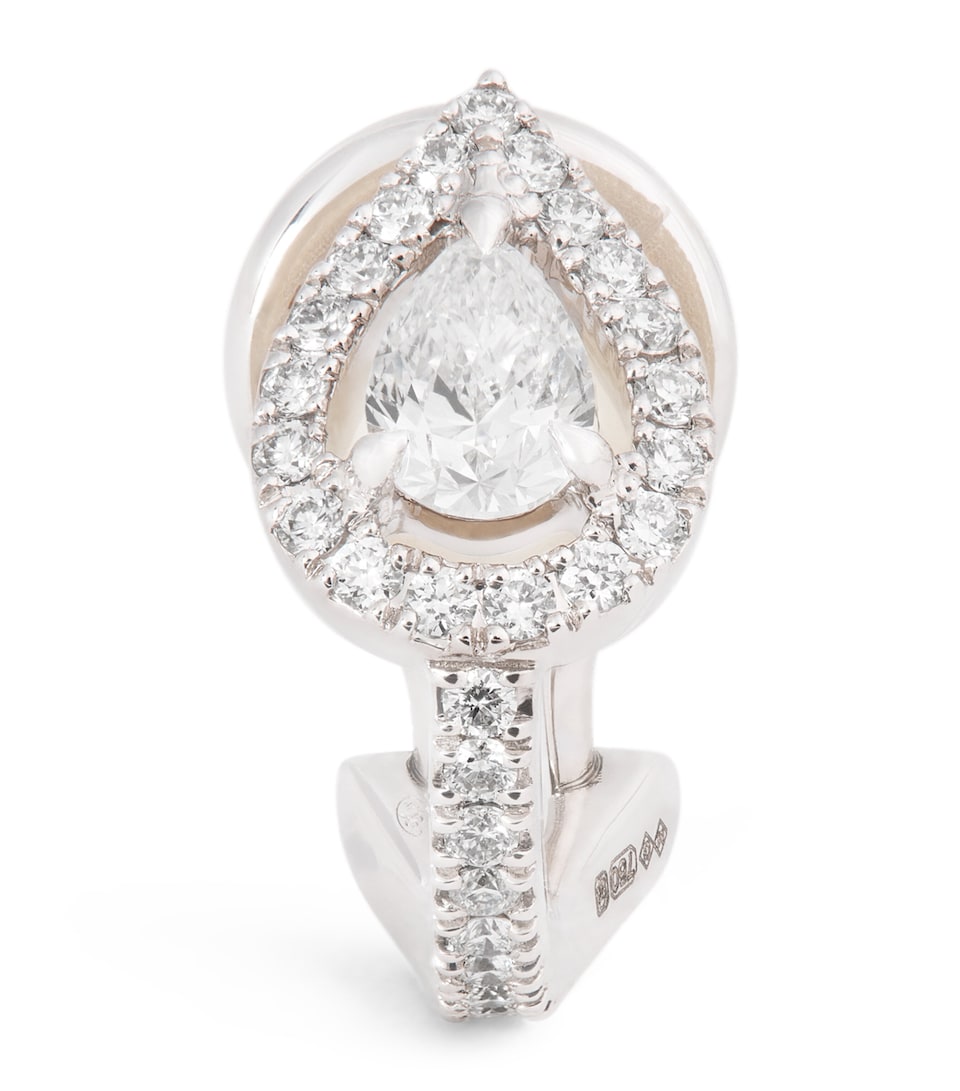 White Gold and Diamond My Twin Single Clip-On Earring