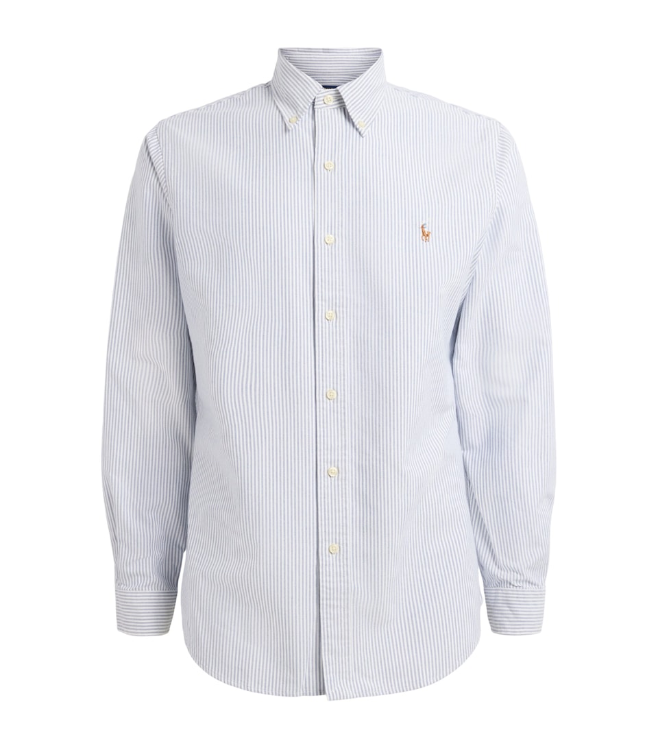 Polo Ralph Lauren Mens Cotton Stripe Shirt Navy White