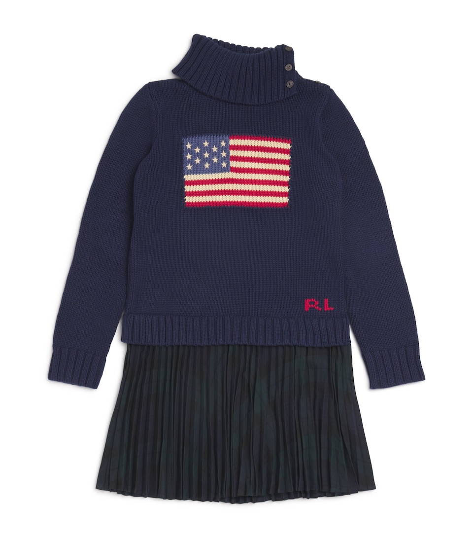 American Flag Sweater Dress (7-14 Years)
