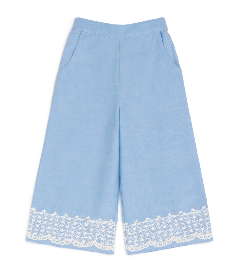 Cotton Embroidered Florelia Trousers (3-10 Years)